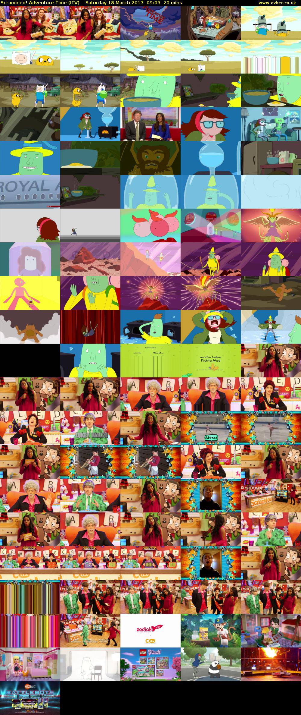 Scrambled! Adventure Time (ITV) Saturday 18 March 2017 09:05 - 09:25