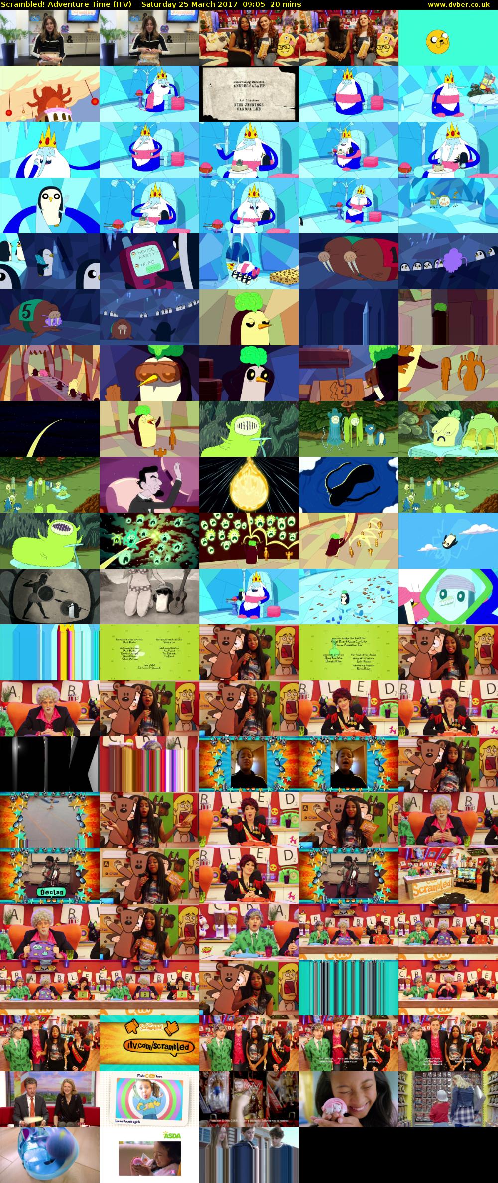 Scrambled! Adventure Time (ITV) Saturday 25 March 2017 09:05 - 09:25