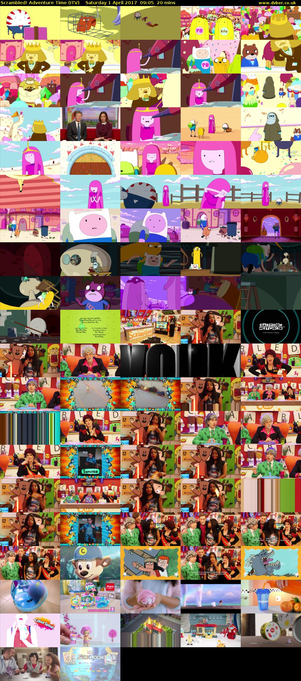 Scrambled! Adventure Time (ITV) Saturday 1 April 2017 09:05 - 09:25