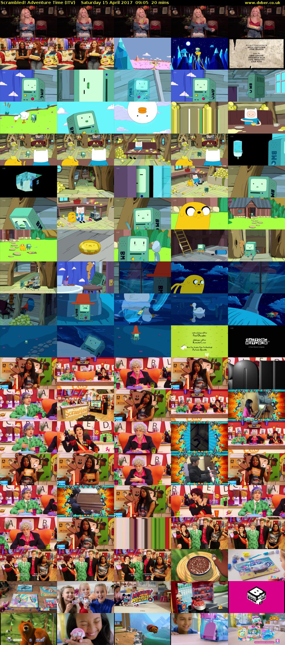 Scrambled! Adventure Time (ITV) Saturday 15 April 2017 09:05 - 09:25