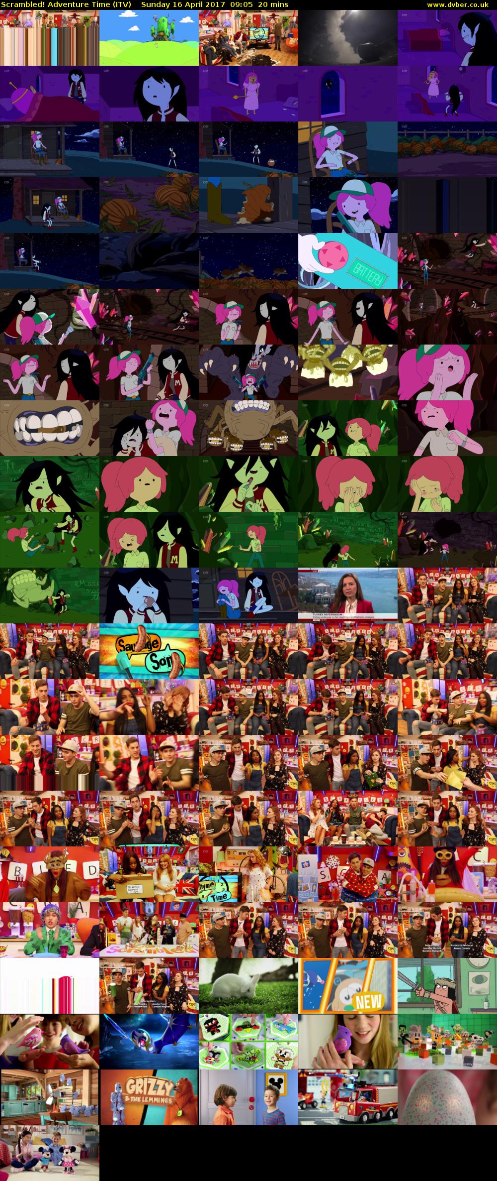 Scrambled! Adventure Time (ITV) Sunday 16 April 2017 09:05 - 09:25