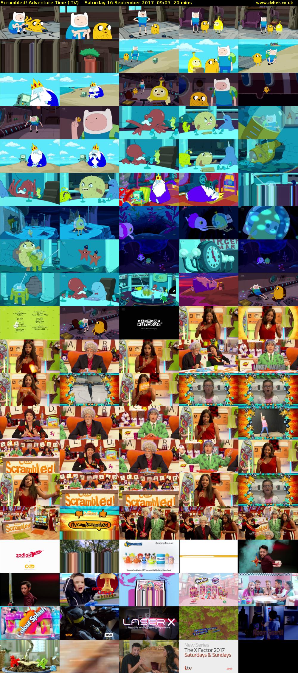 Scrambled! Adventure Time (ITV) Saturday 16 September 2017 09:05 - 09:25