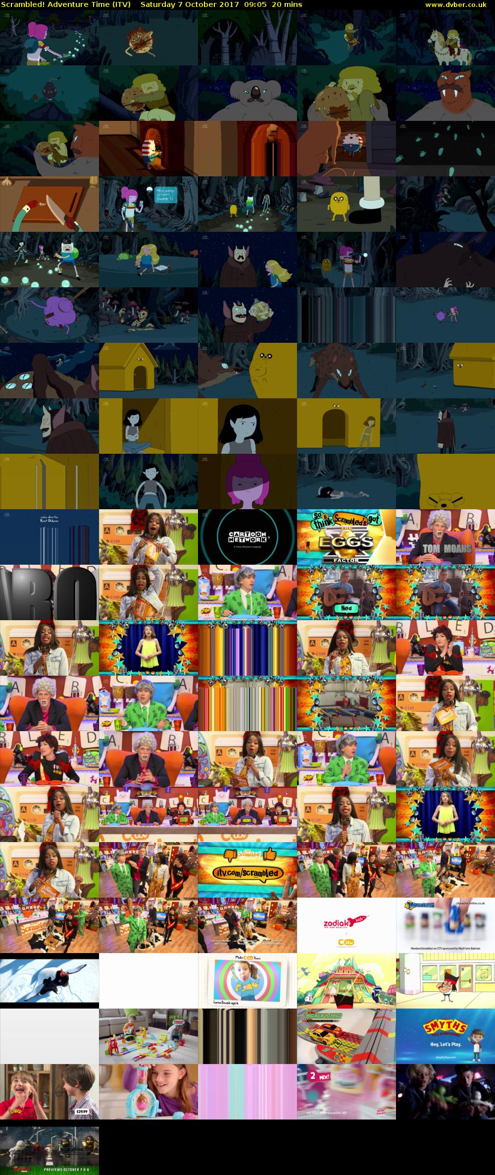 Scrambled! Adventure Time (ITV) Saturday 7 October 2017 09:05 - 09:25
