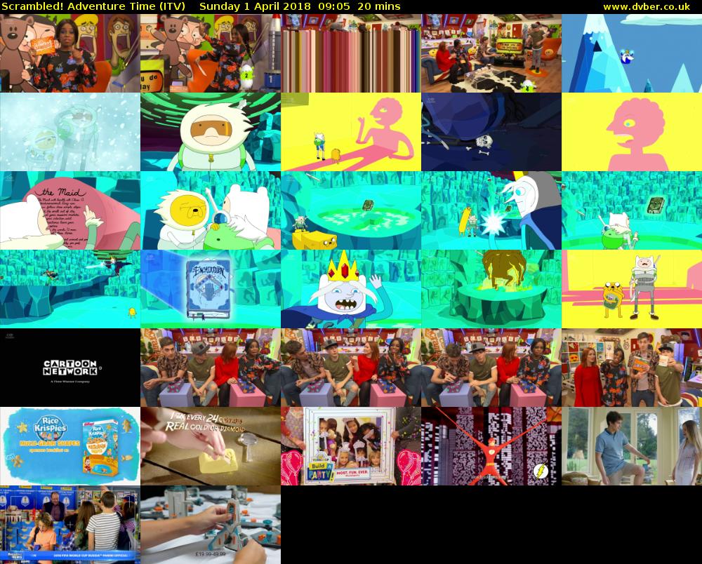 Scrambled! Adventure Time (ITV) Sunday 1 April 2018 09:05 - 09:25
