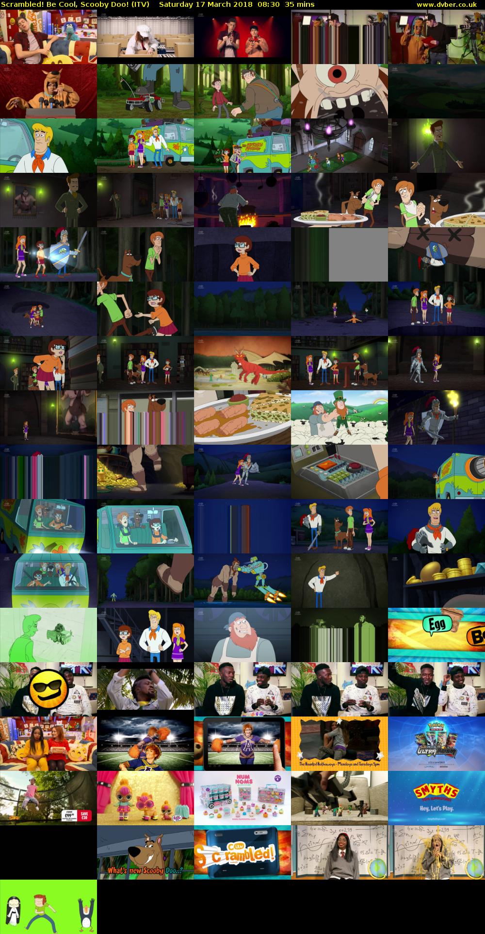 Scrambled! Be Cool, Scooby Doo! (ITV) Saturday 17 March 2018 08:30 - 09:05