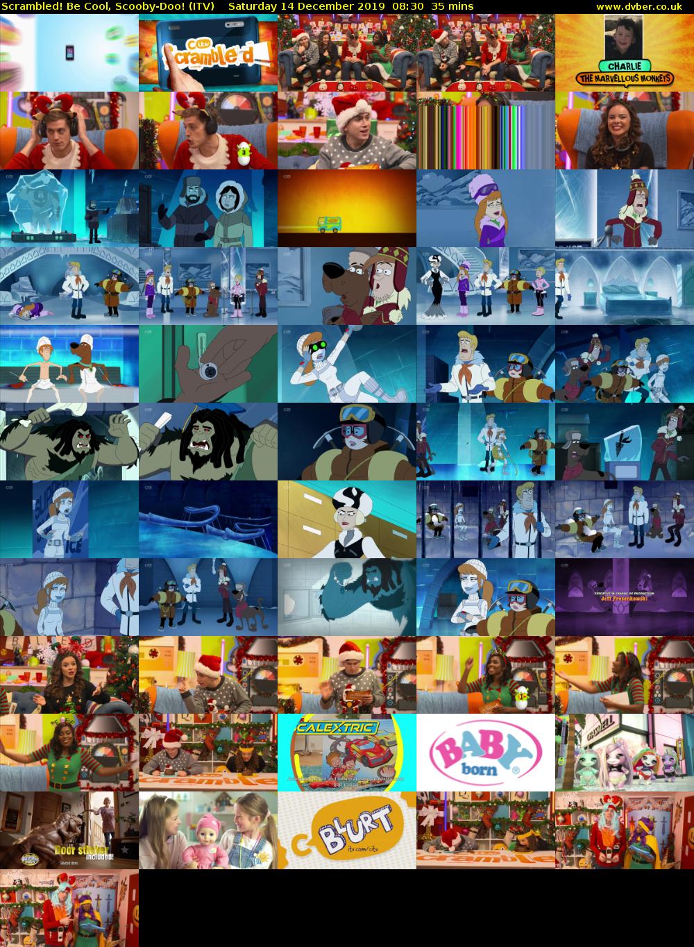 Scrambled! Be Cool, Scooby-Doo! (ITV) Saturday 14 December 2019 08:30 - 09:05