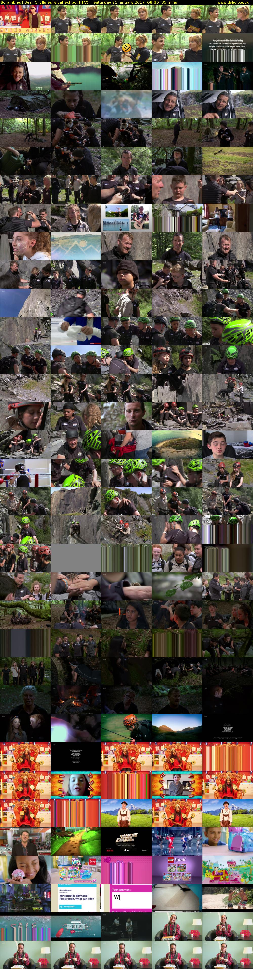 Scrambled! Bear Grylls Survival School (ITV) Saturday 21 January 2017 08:30 - 09:05
