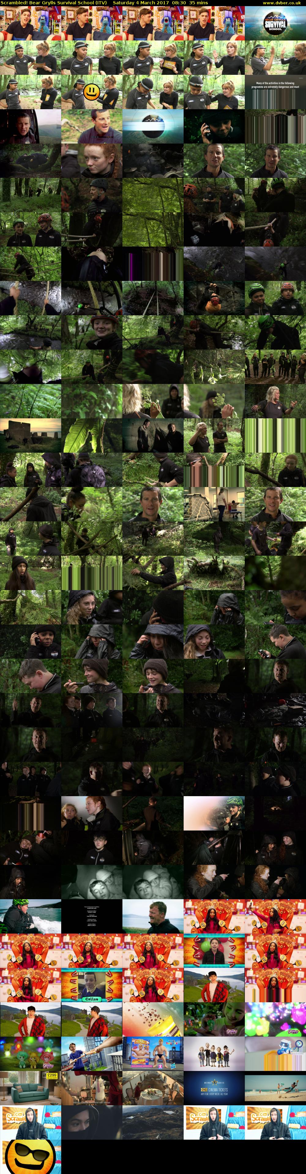 Scrambled! Bear Grylls Survival School (ITV) Saturday 4 March 2017 08:30 - 09:05
