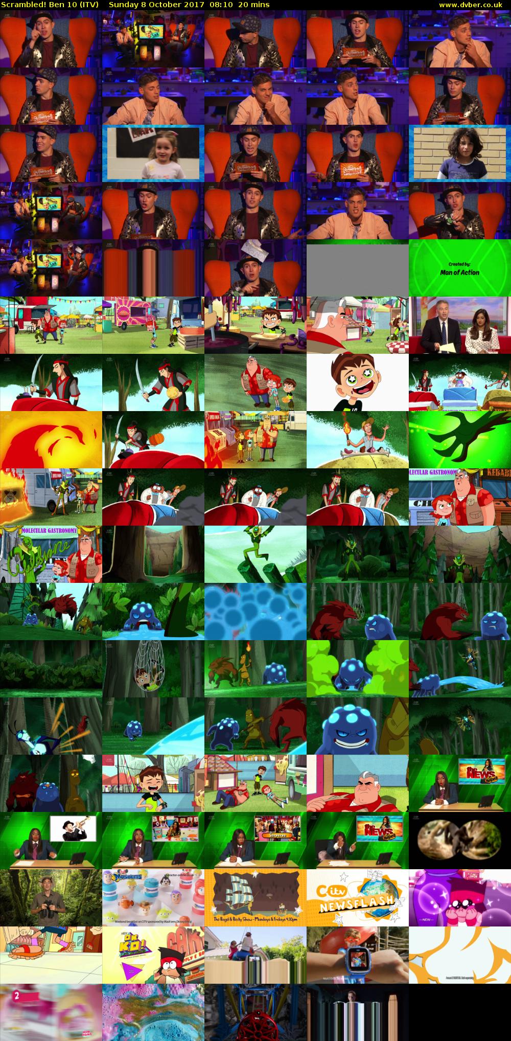 Scrambled! Ben 10 (ITV) Sunday 8 October 2017 08:10 - 08:30