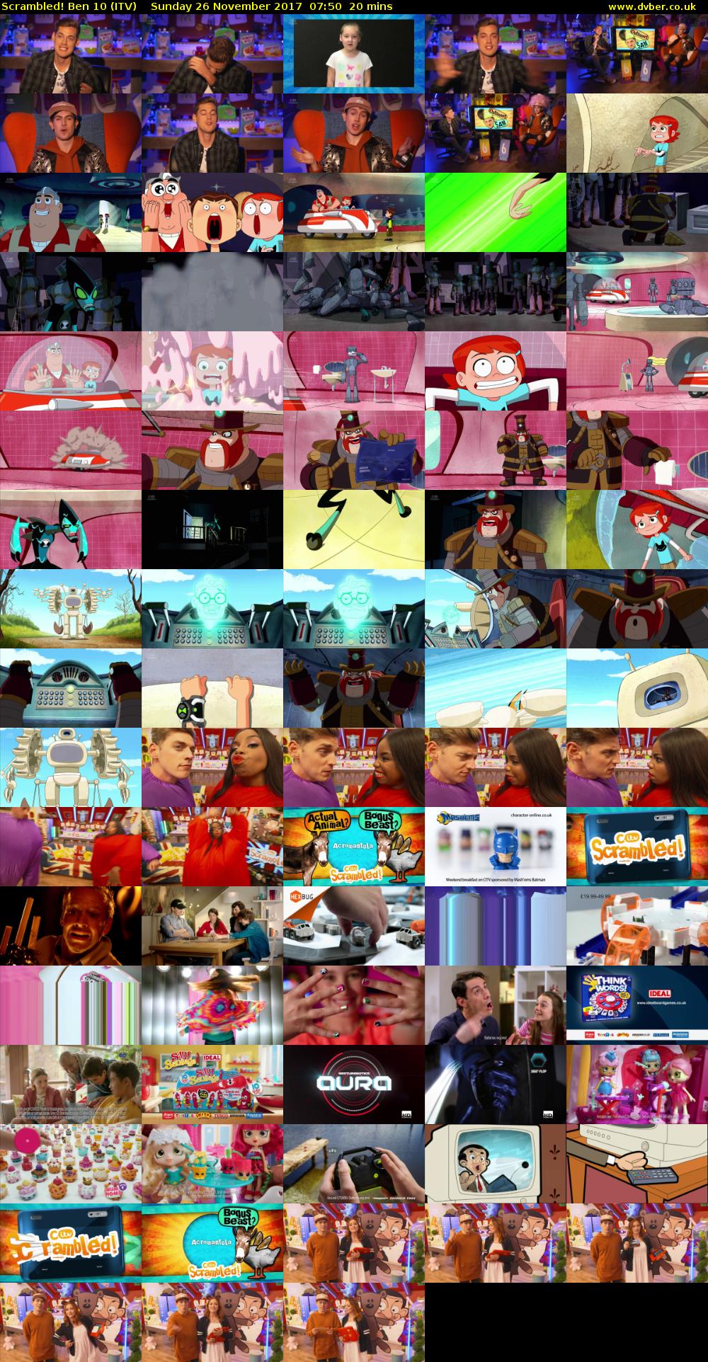 Scrambled! Ben 10 (ITV) Sunday 26 November 2017 07:50 - 08:10