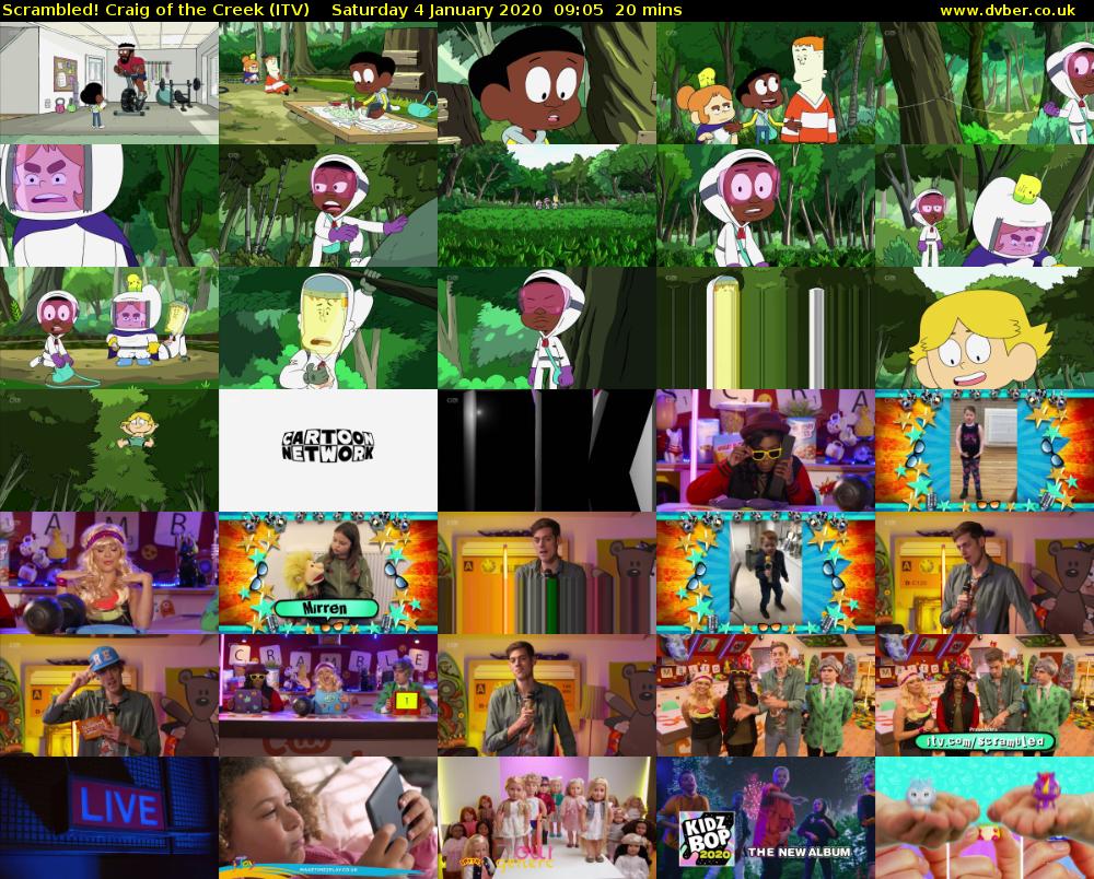 Scrambled! Craig of the Creek (ITV) Saturday 4 January 2020 09:05 - 09:25