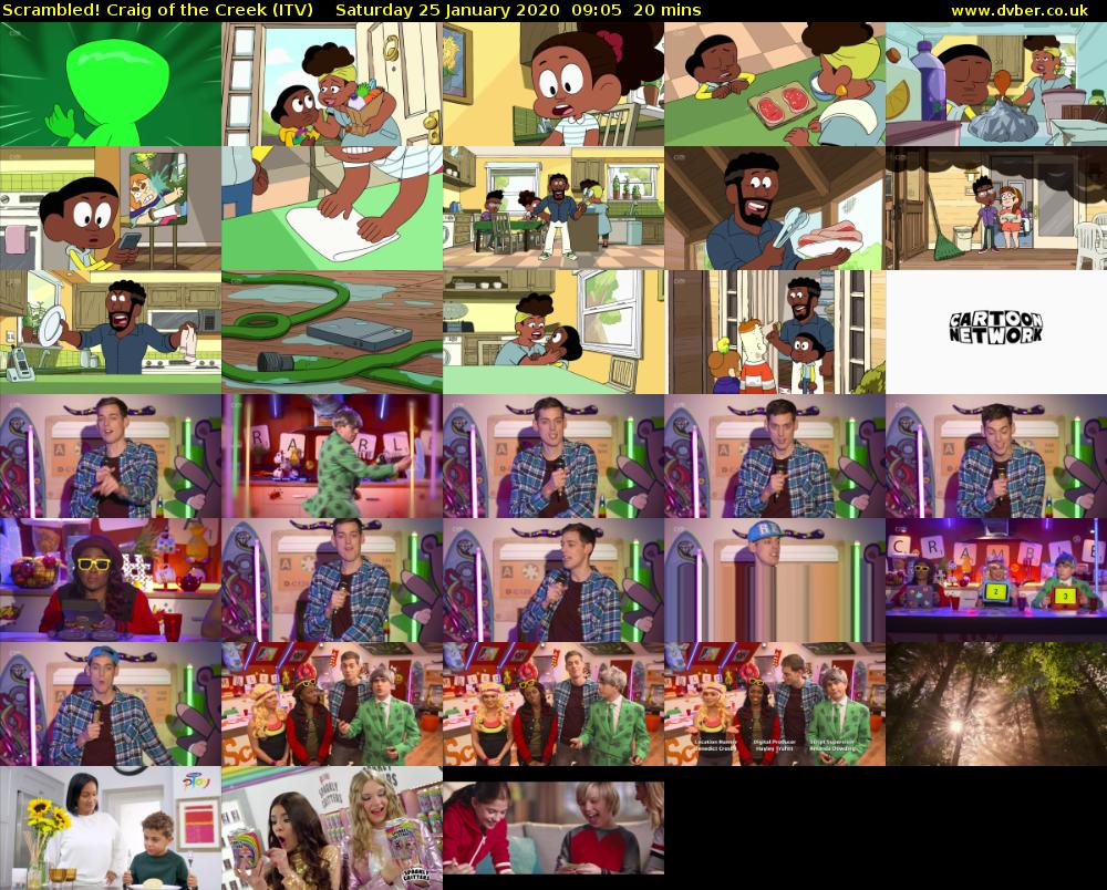 Scrambled! Craig of the Creek (ITV) Saturday 25 January 2020 09:05 - 09:25