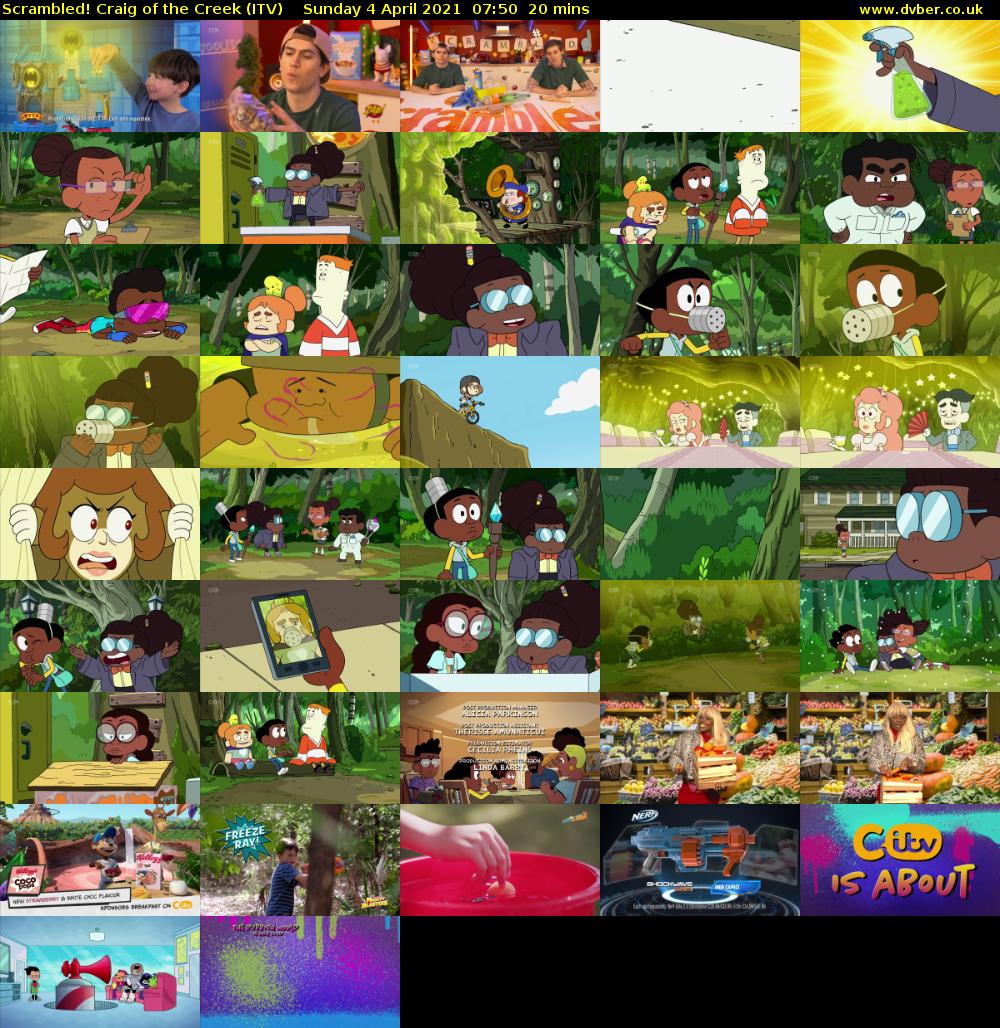 Scrambled! Craig of the Creek (ITV) Sunday 4 April 2021 07:50 - 08:10