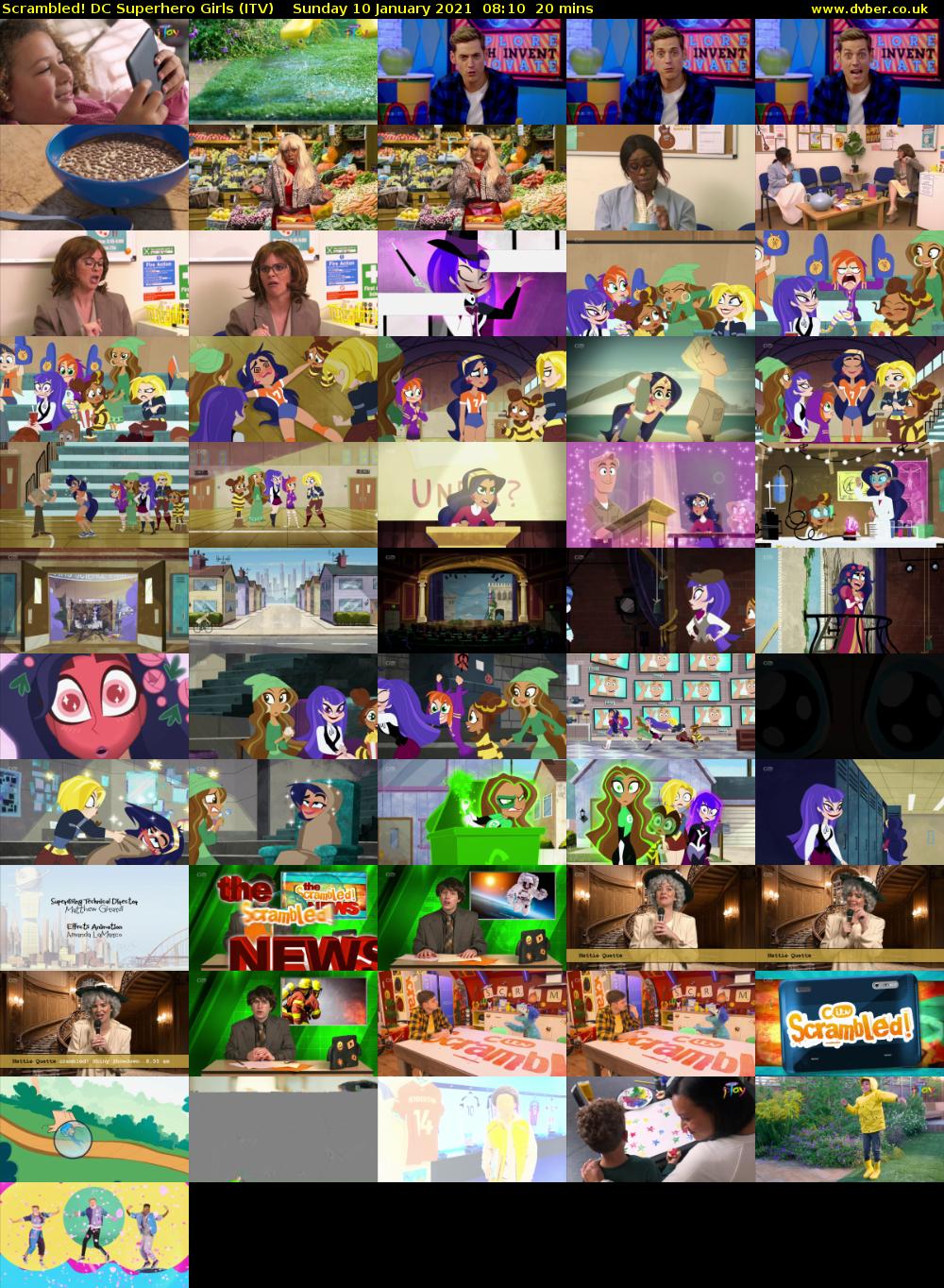 Scrambled! DC Superhero Girls (ITV) Sunday 10 January 2021 08:10 - 08:30