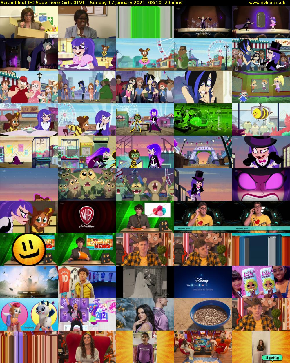 Scrambled! DC Superhero Girls (ITV) Sunday 17 January 2021 08:10 - 08:30