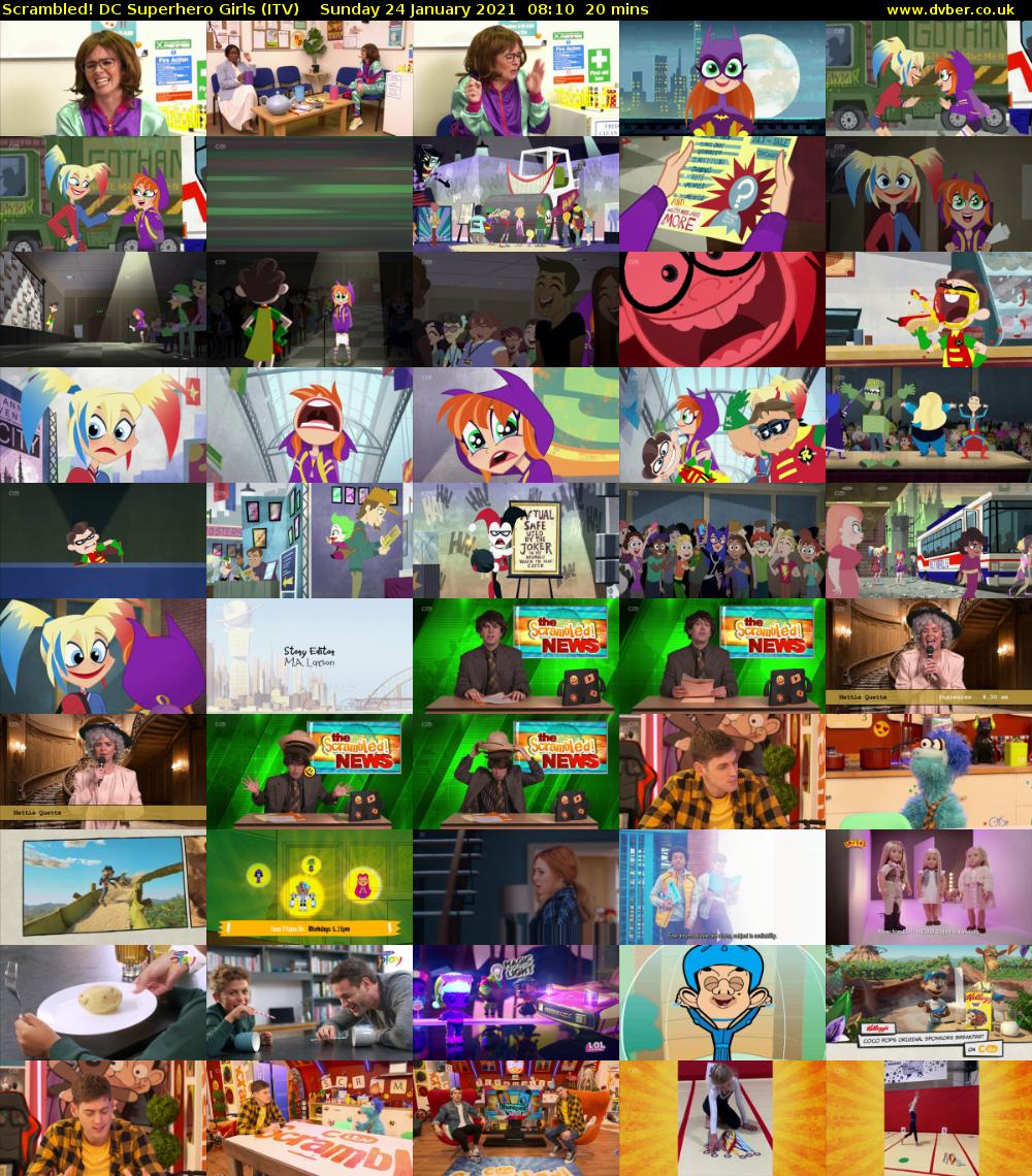 Scrambled! DC Superhero Girls (ITV) Sunday 24 January 2021 08:10 - 08:30