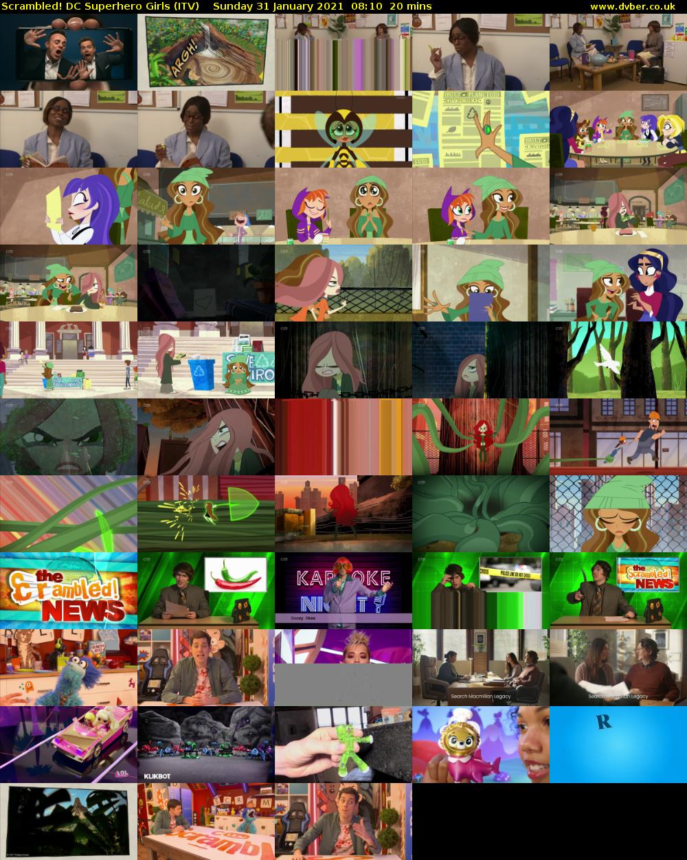 Scrambled! DC Superhero Girls (ITV) Sunday 31 January 2021 08:10 - 08:30