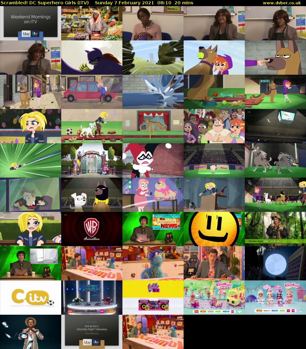 Scrambled! DC Superhero Girls (ITV) Sunday 7 February 2021 08:10 - 08:30