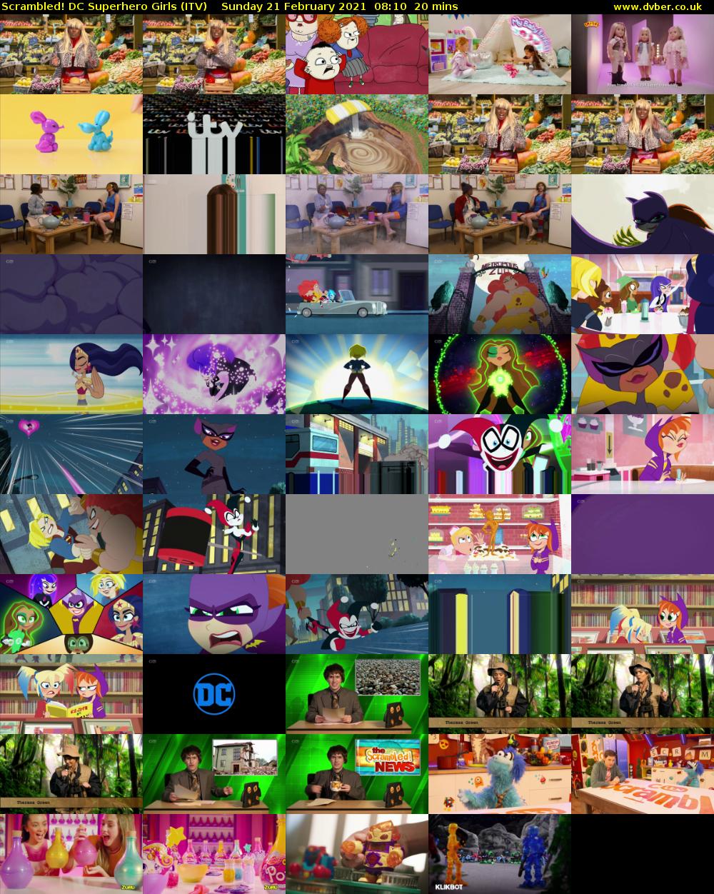 Scrambled! DC Superhero Girls (ITV) Sunday 21 February 2021 08:10 - 08:30