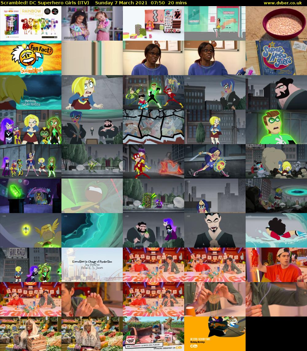 Scrambled! DC Superhero Girls (ITV) Sunday 7 March 2021 07:50 - 08:10