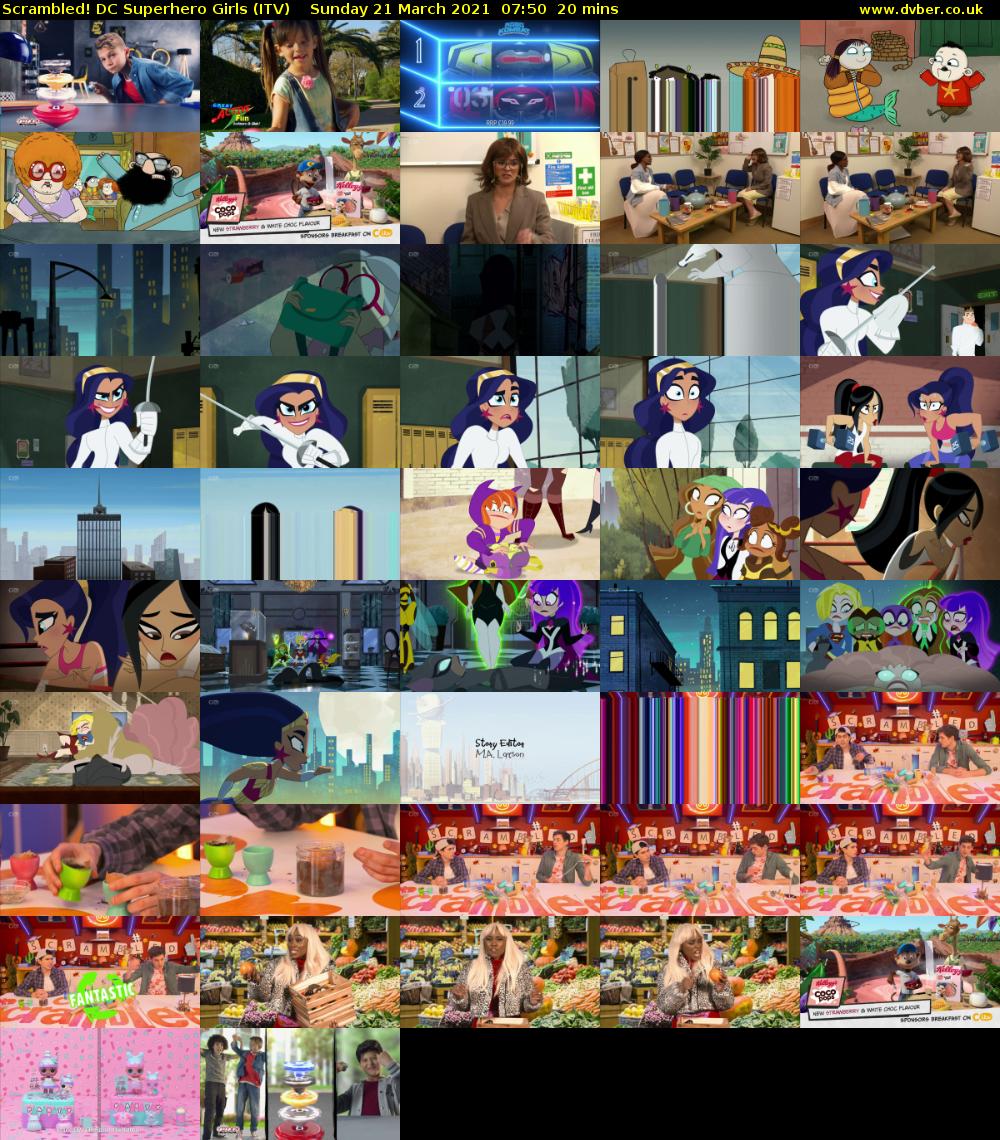 Scrambled! DC Superhero Girls (ITV) Sunday 21 March 2021 07:50 - 08:10
