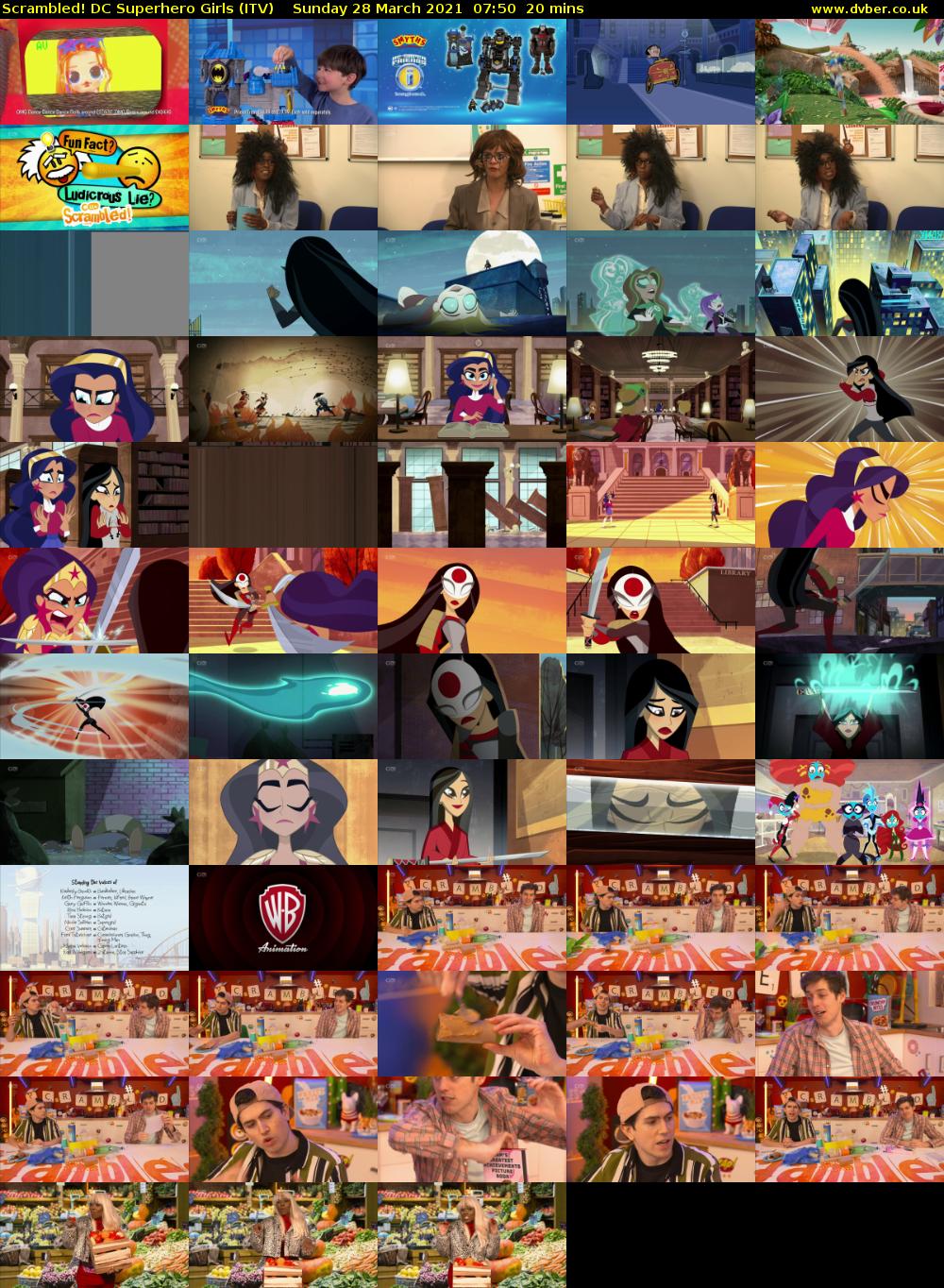 Scrambled! DC Superhero Girls (ITV) Sunday 28 March 2021 07:50 - 08:10