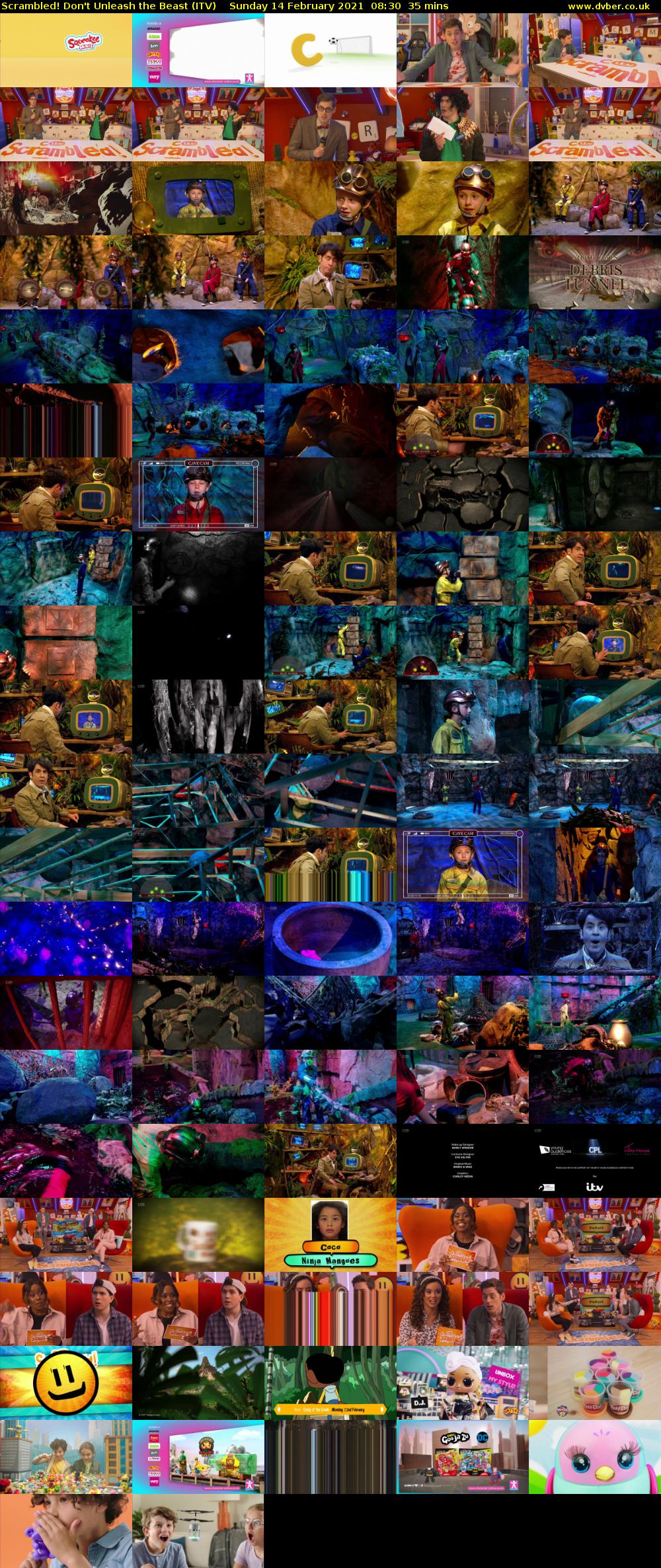 Scrambled! Don't Unleash the Beast (ITV) Sunday 14 February 2021 08:30 - 09:05