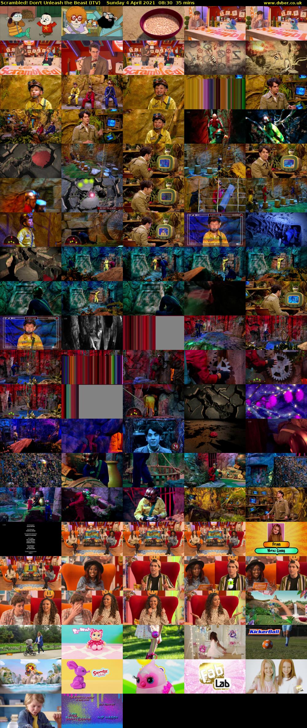 Scrambled! Don't Unleash the Beast (ITV) Sunday 4 April 2021 08:30 - 09:05