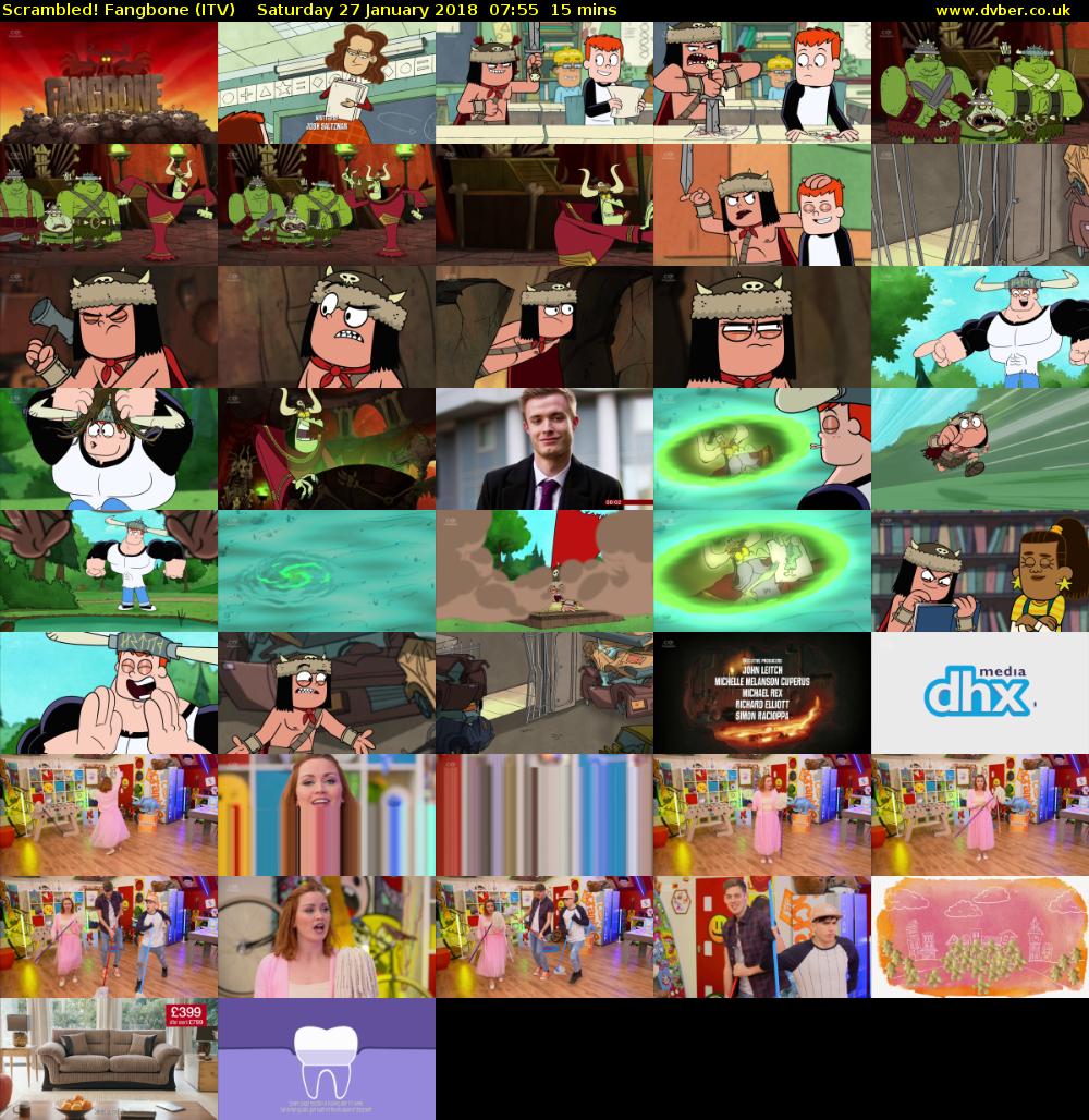 Scrambled! Fangbone (ITV) Saturday 27 January 2018 07:55 - 08:10