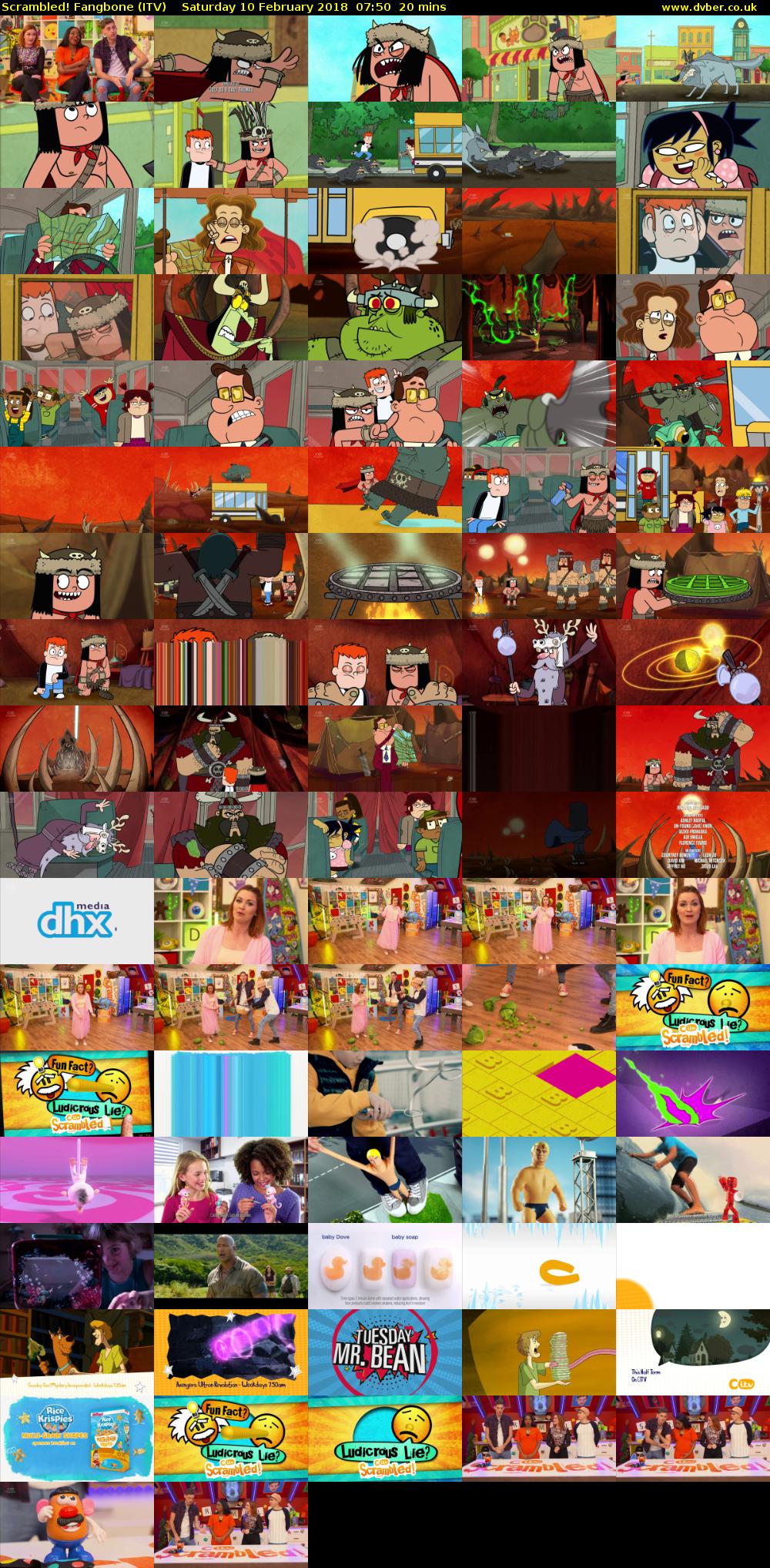Scrambled! Fangbone (ITV) Saturday 10 February 2018 07:50 - 08:10