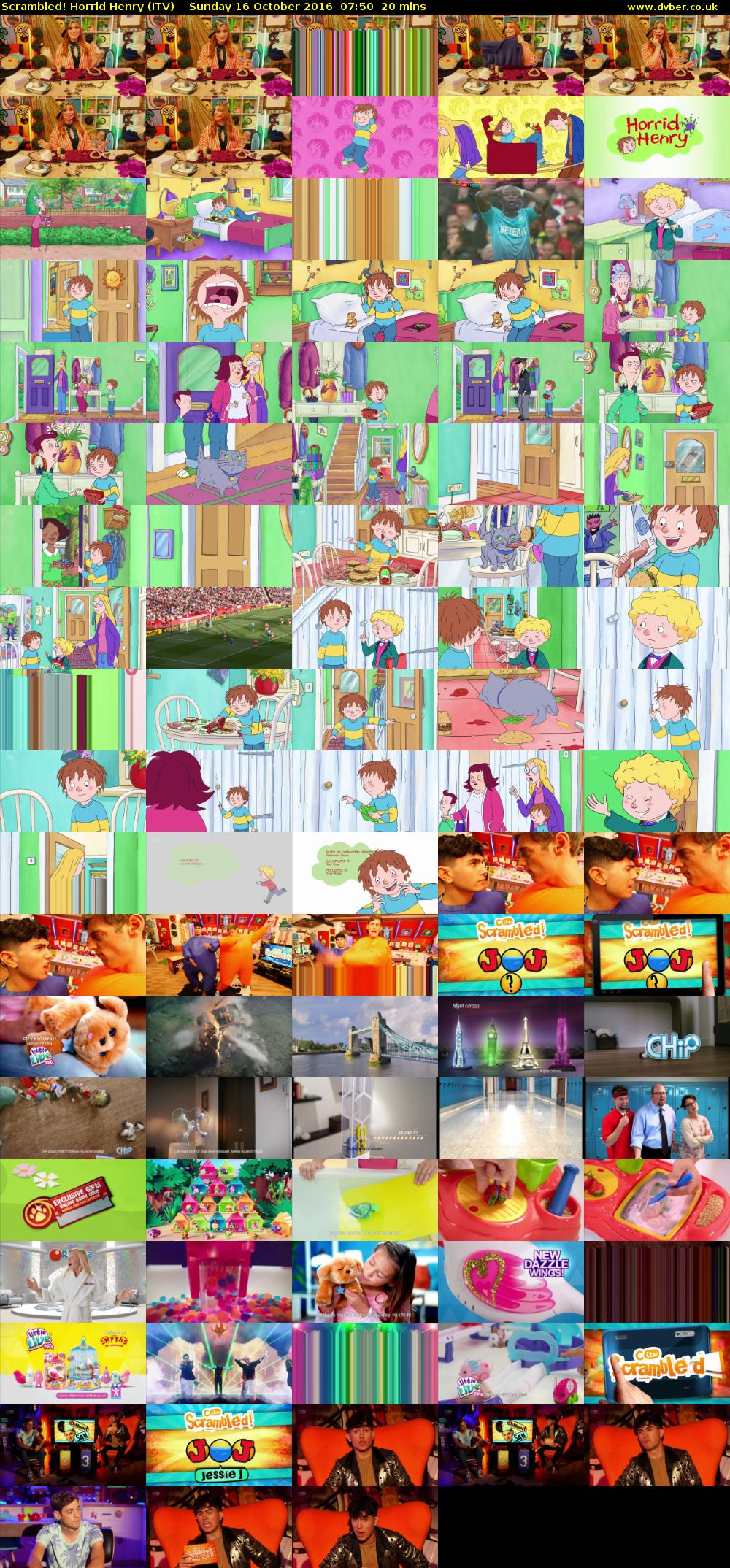 Scrambled! Horrid Henry (ITV) Sunday 16 October 2016 07:50 - 08:10