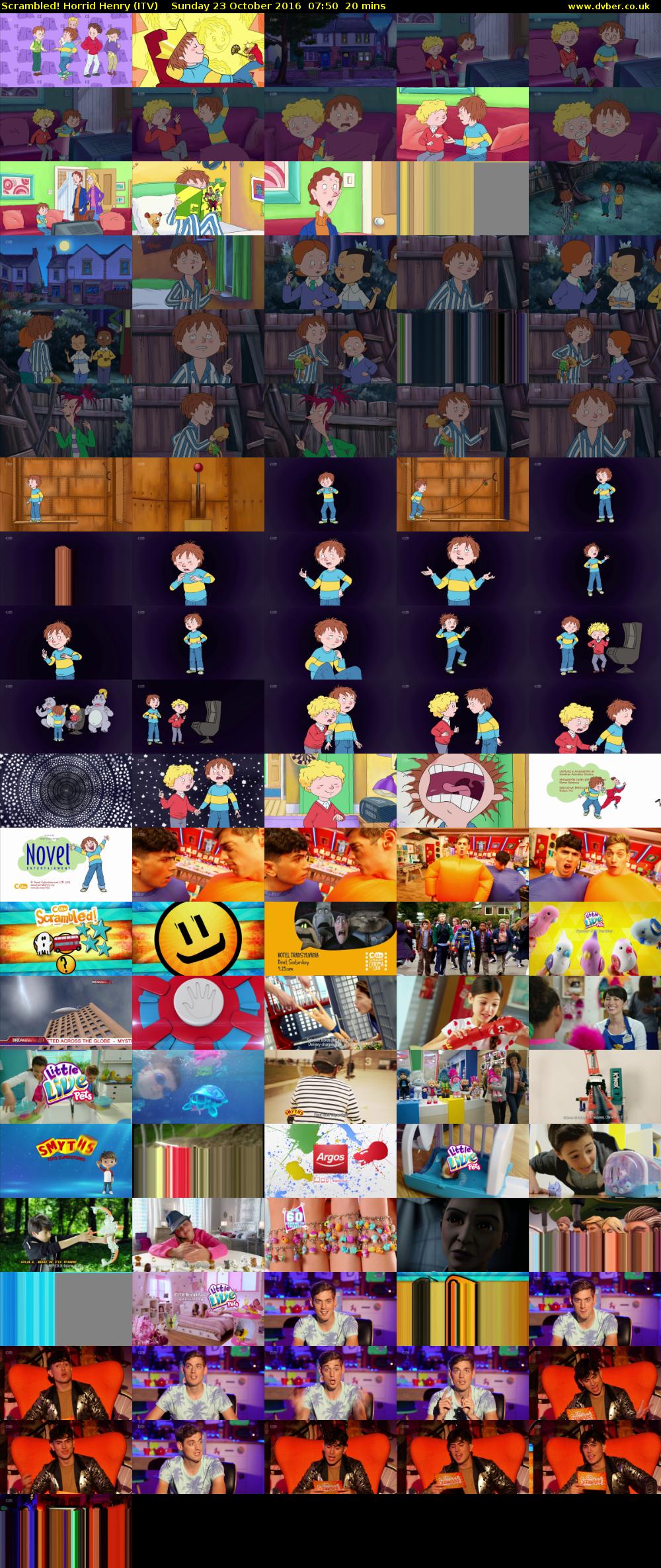 Scrambled! Horrid Henry (ITV) Sunday 23 October 2016 07:50 - 08:10