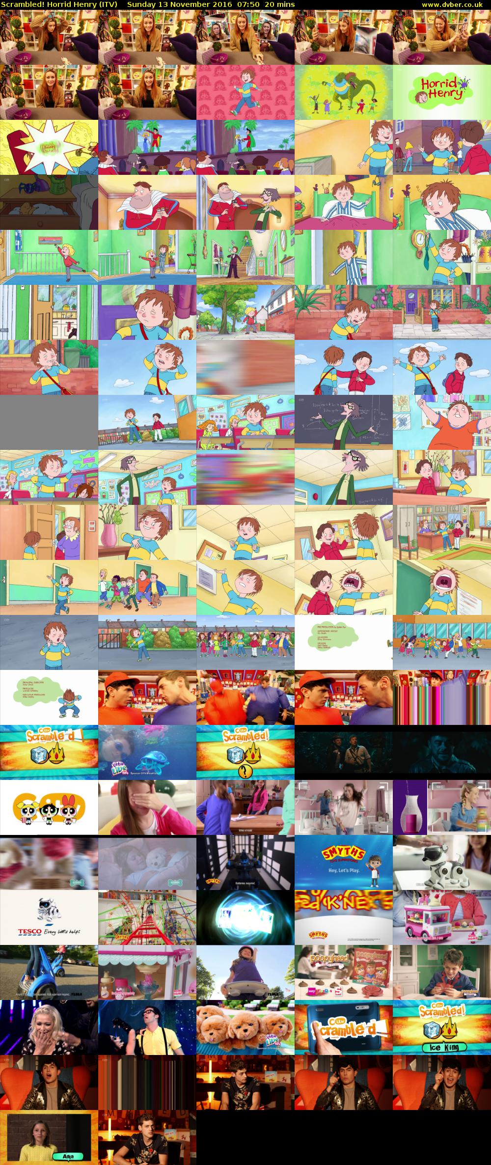 Scrambled! Horrid Henry (ITV) Sunday 13 November 2016 07:50 - 08:10