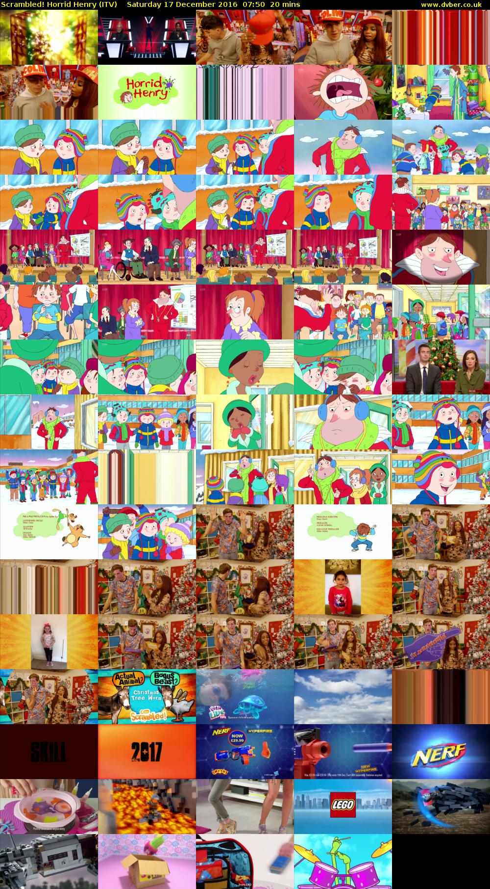 Scrambled! Horrid Henry (ITV) Saturday 17 December 2016 07:50 - 08:10