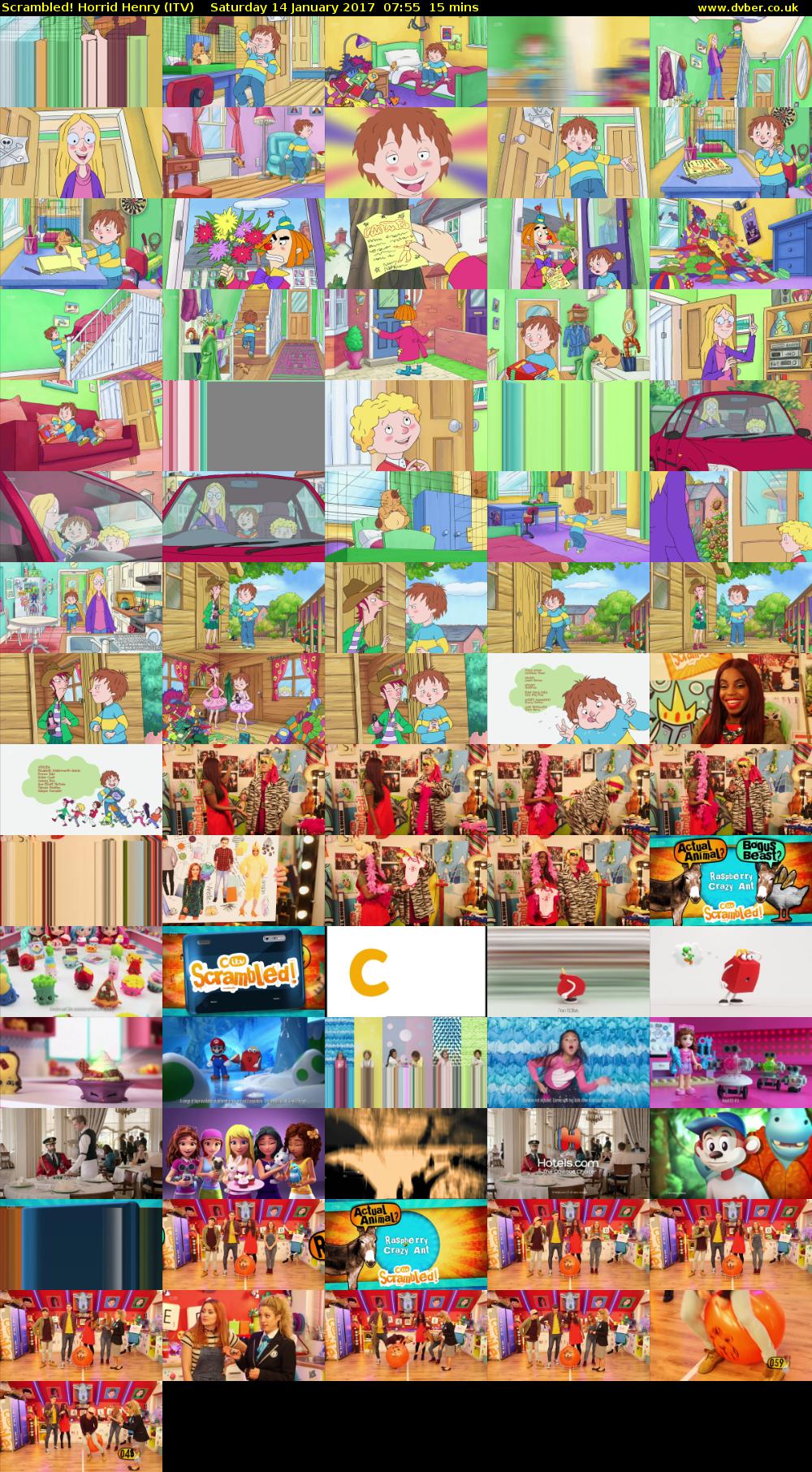 Scrambled! Horrid Henry (ITV) Saturday 14 January 2017 07:55 - 08:10