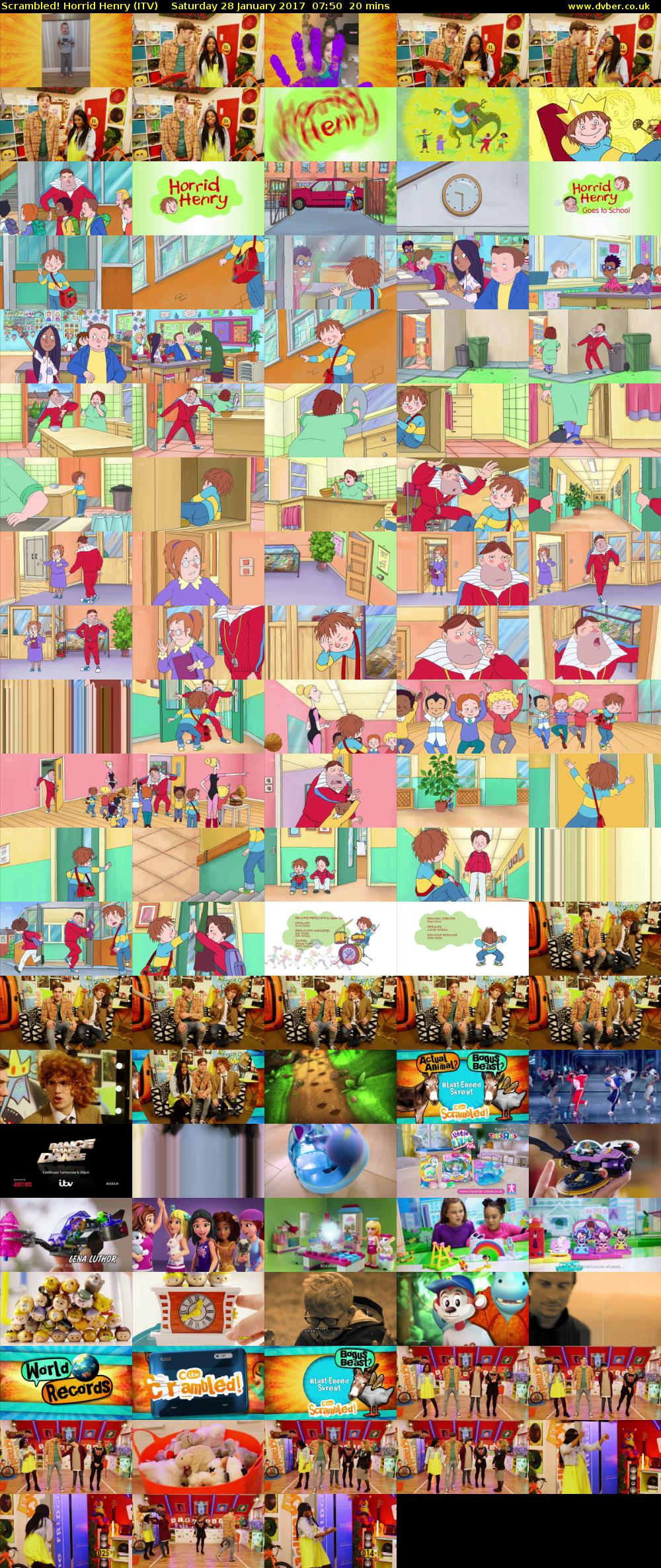 Scrambled! Horrid Henry (ITV) Saturday 28 January 2017 07:50 - 08:10