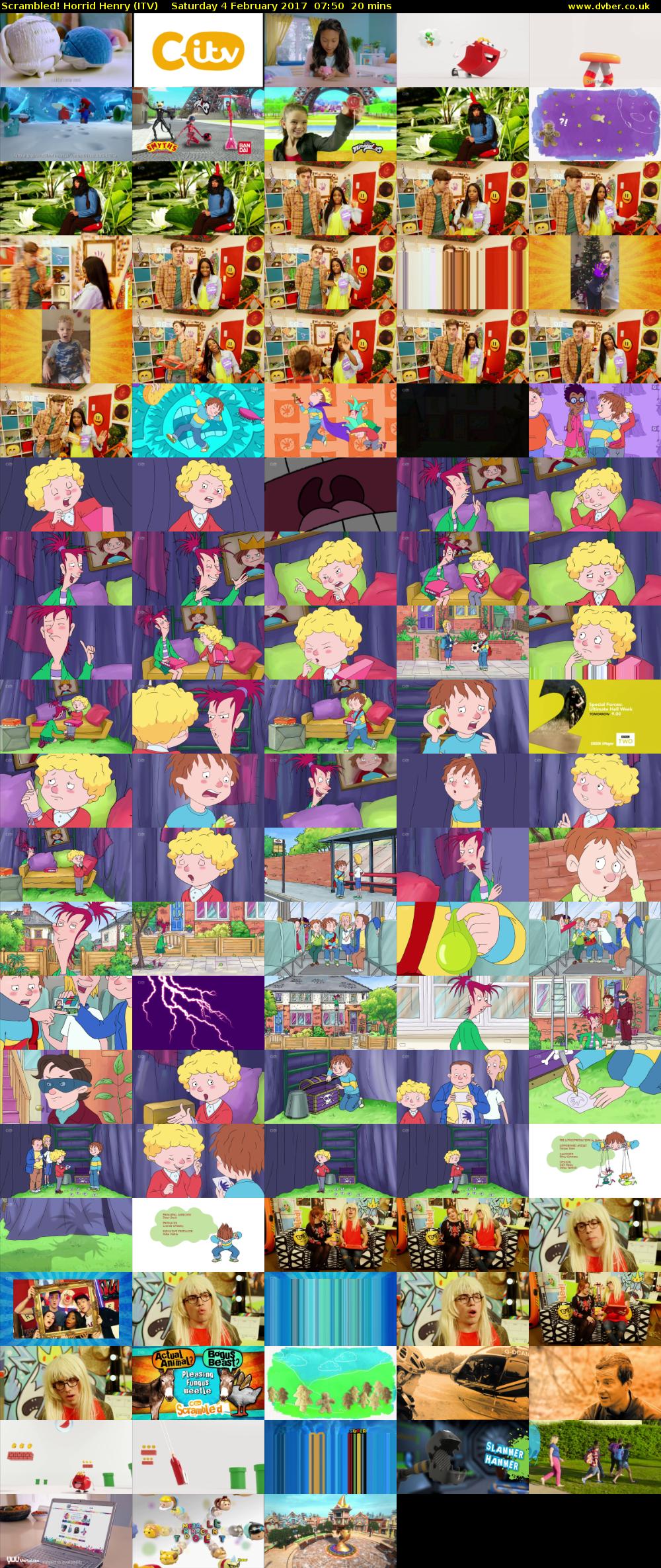Scrambled! Horrid Henry (ITV) Saturday 4 February 2017 07:50 - 08:10