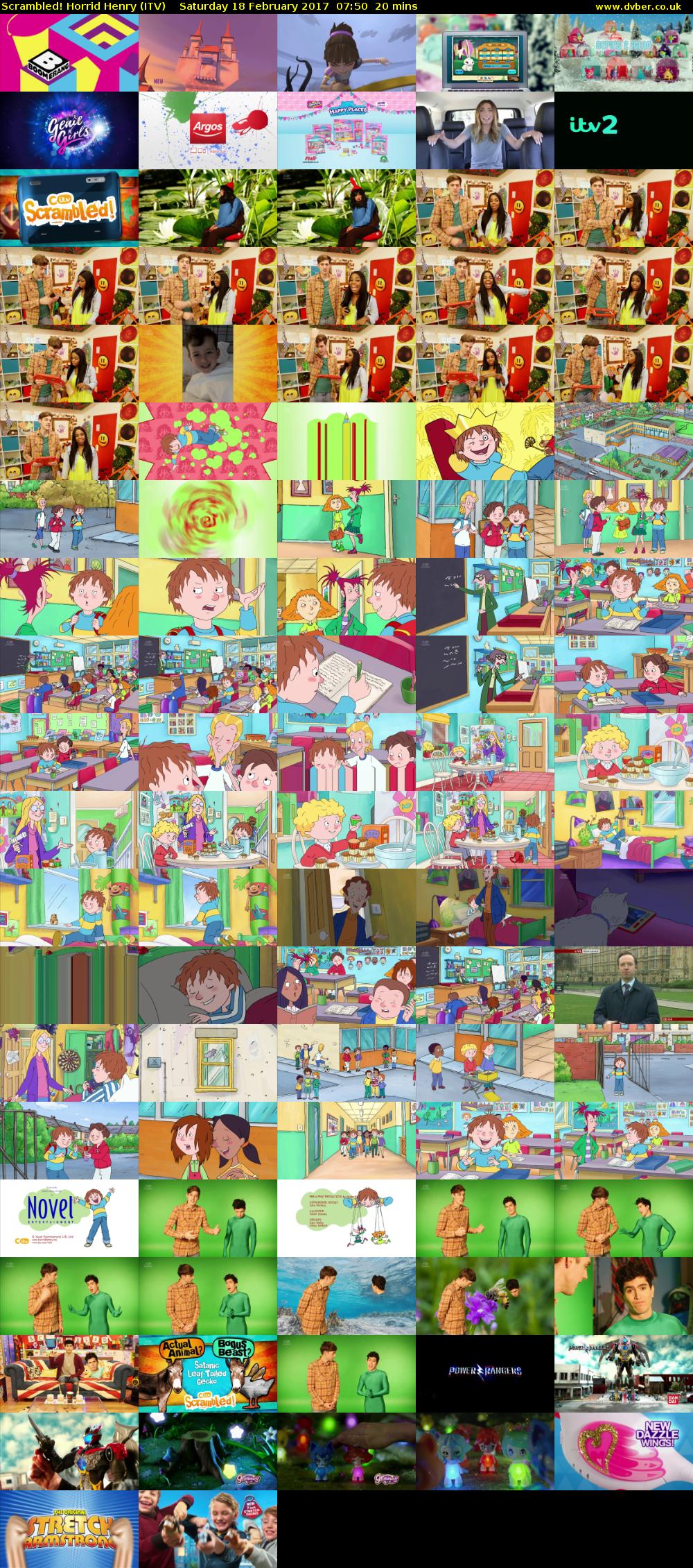 Scrambled! Horrid Henry (ITV) Saturday 18 February 2017 07:50 - 08:10