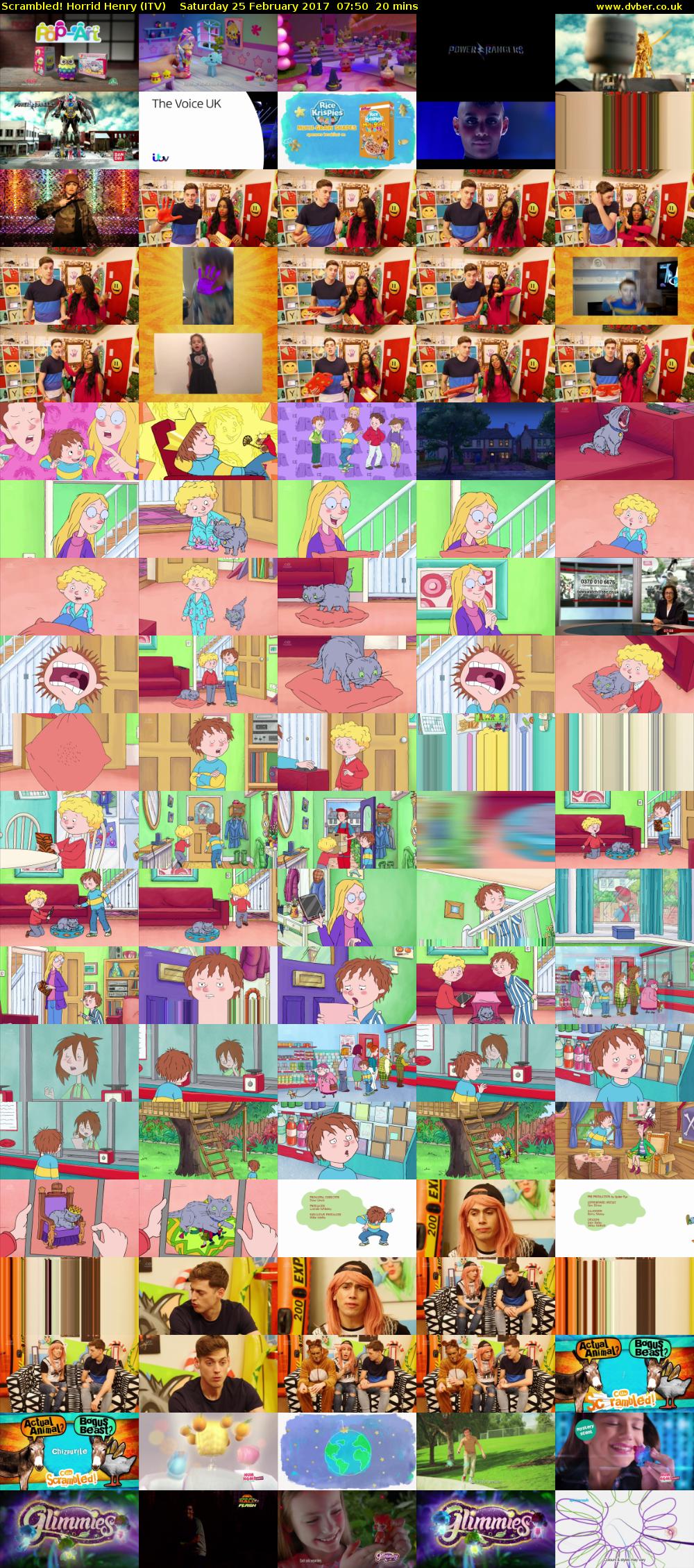 Scrambled! Horrid Henry (ITV) Saturday 25 February 2017 07:50 - 08:10