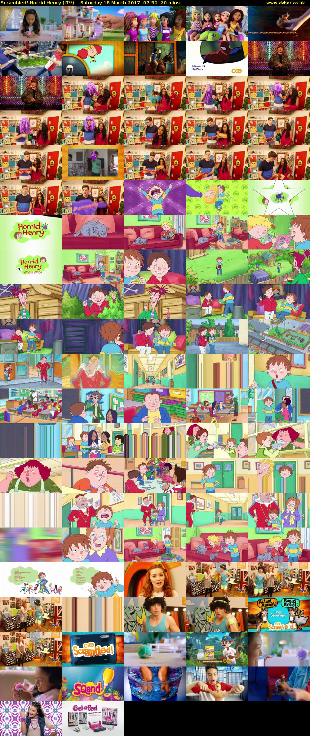Scrambled! Horrid Henry (ITV) Saturday 18 March 2017 07:50 - 08:10