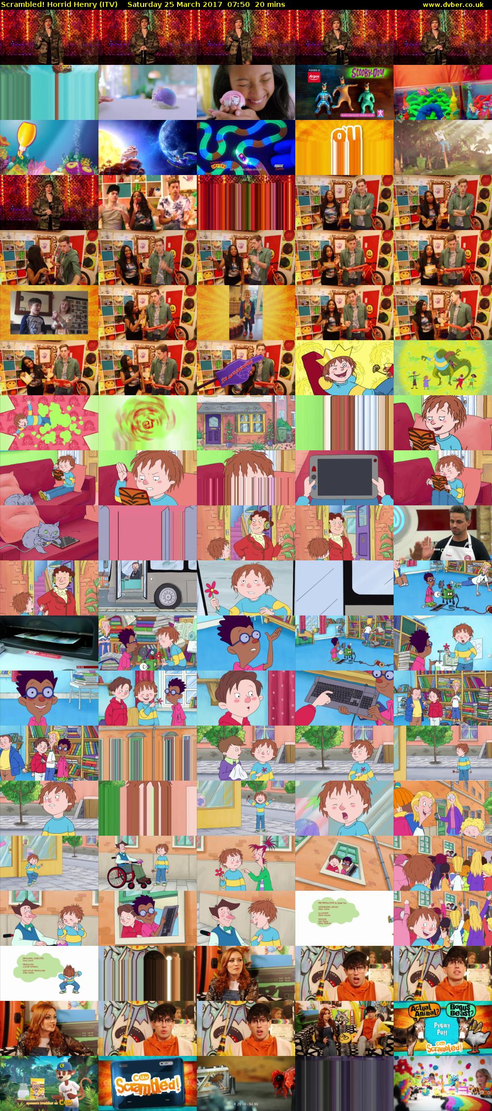 Scrambled! Horrid Henry (ITV) Saturday 25 March 2017 07:50 - 08:10