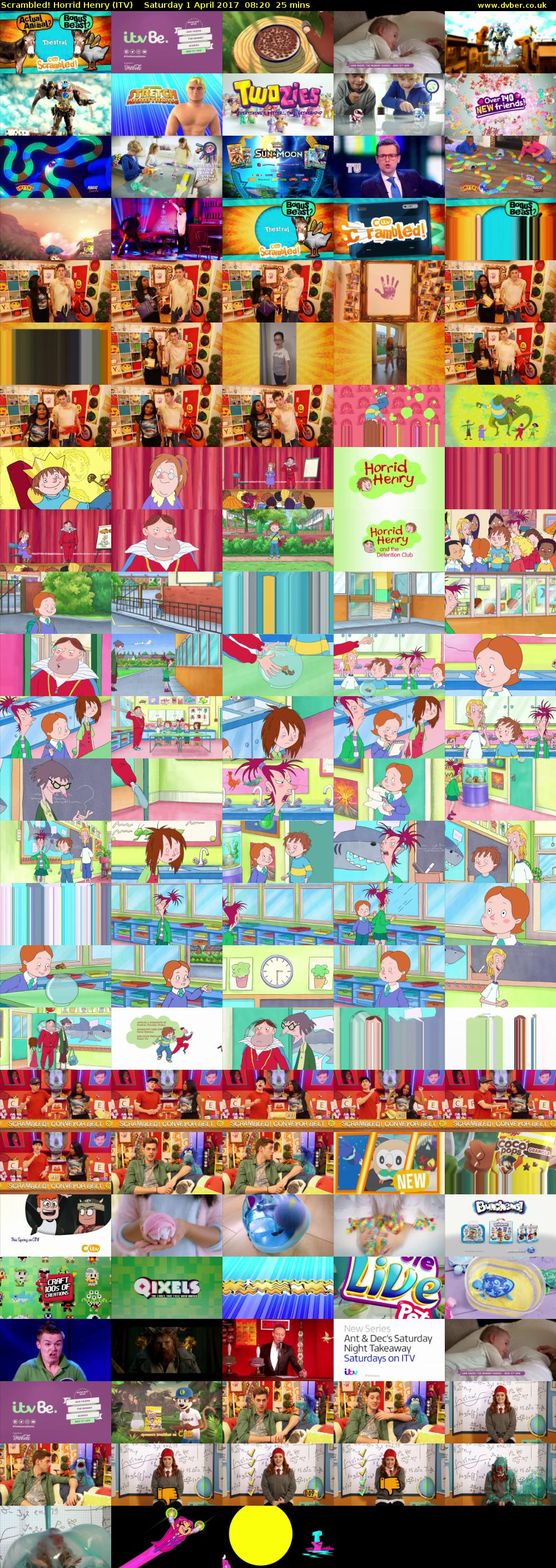 Scrambled! Horrid Henry (ITV) Saturday 1 April 2017 08:20 - 08:45
