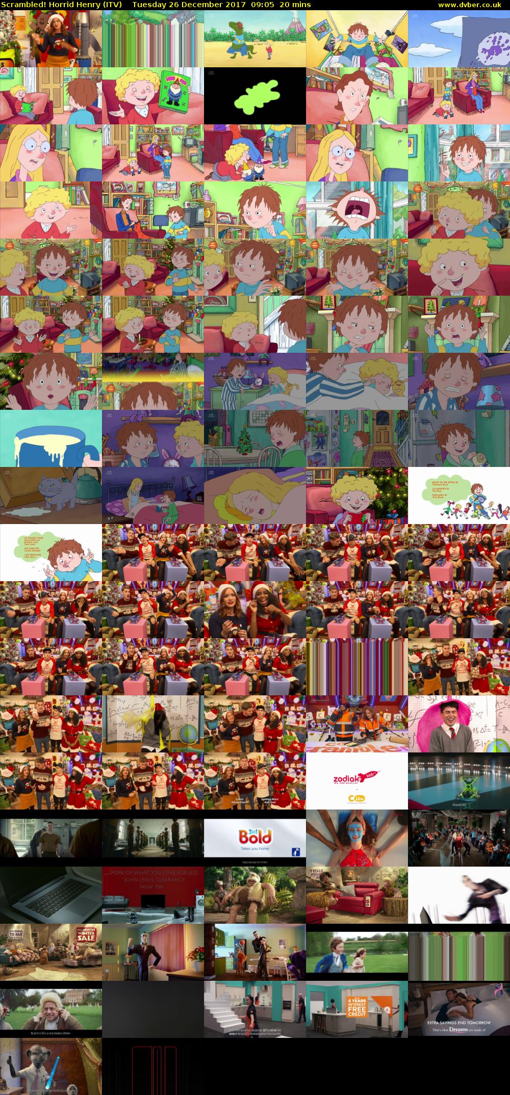 Scrambled! Horrid Henry (ITV) Tuesday 26 December 2017 09:05 - 09:25