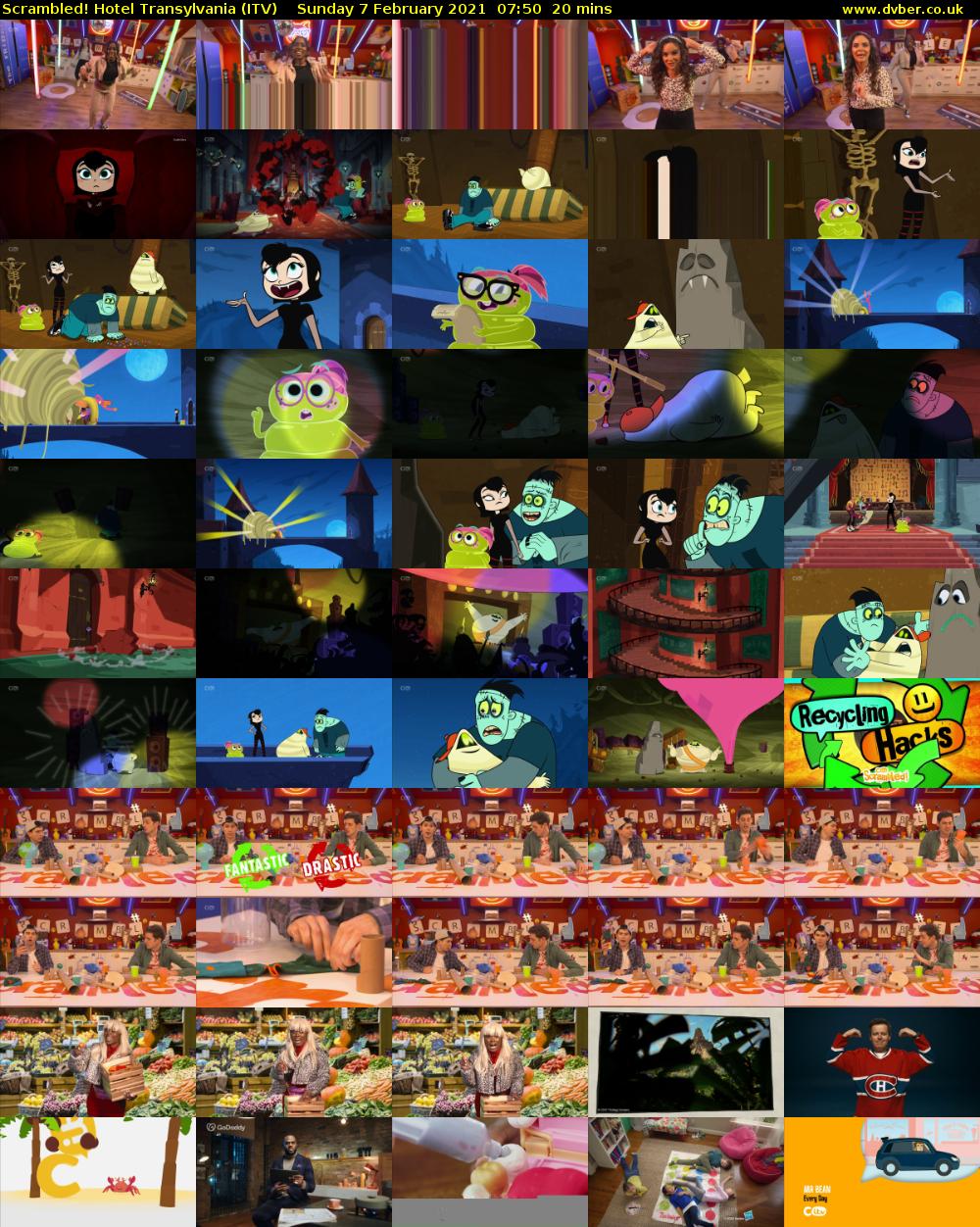 Scrambled! Hotel Transylvania (ITV) Sunday 7 February 2021 07:50 - 08:10