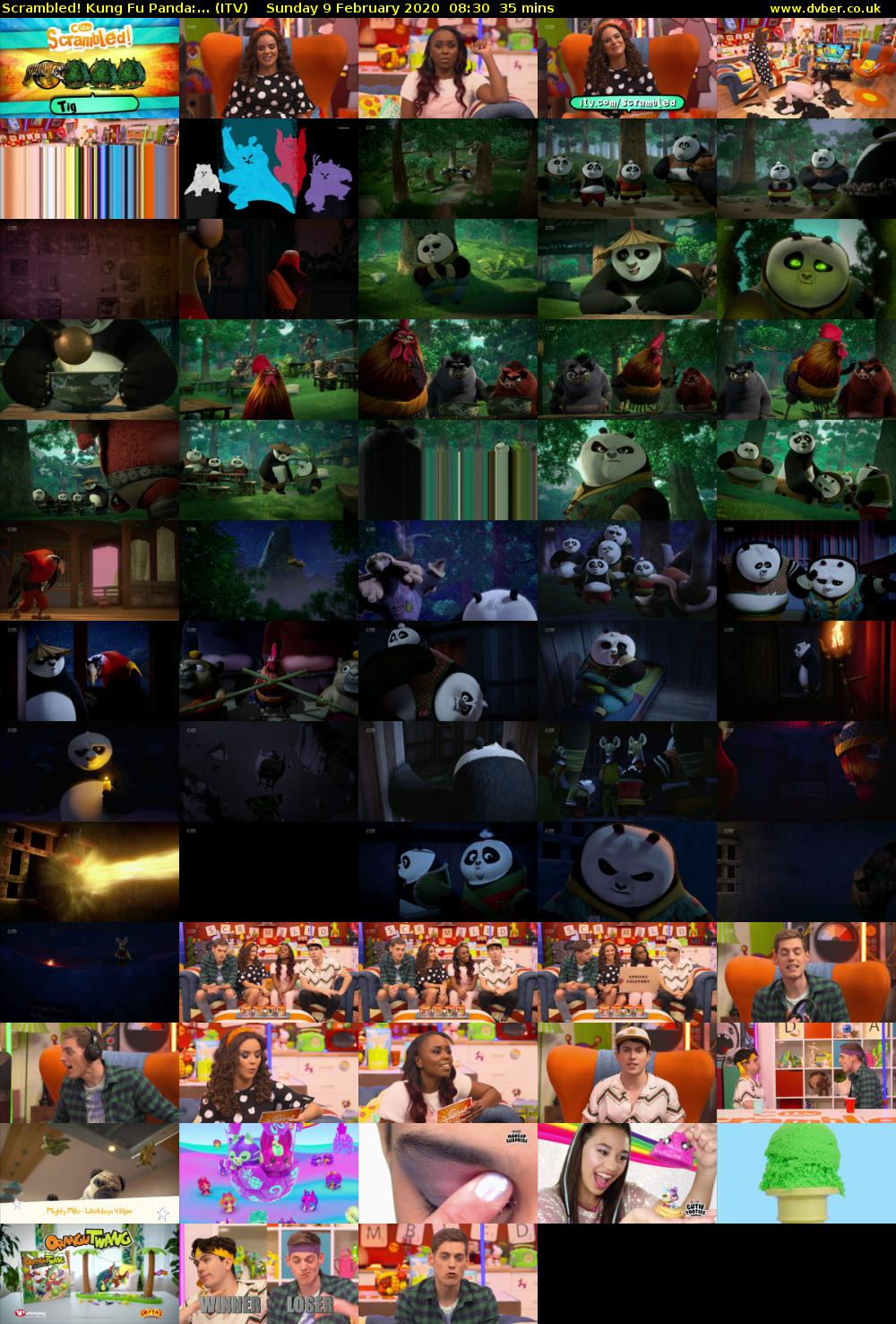 Scrambled! Kung Fu Panda:... (ITV) Sunday 9 February 2020 08:30 - 09:05