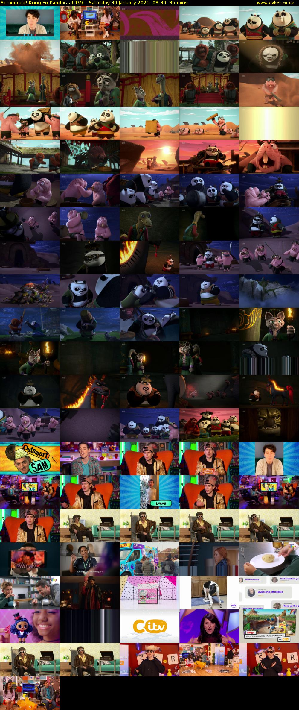 Scrambled! Kung Fu Panda:... (ITV) Saturday 30 January 2021 08:30 - 09:05