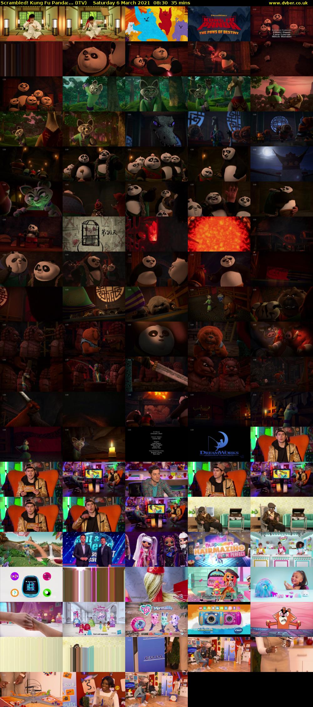 Scrambled! Kung Fu Panda:... (ITV) Saturday 6 March 2021 08:30 - 09:05