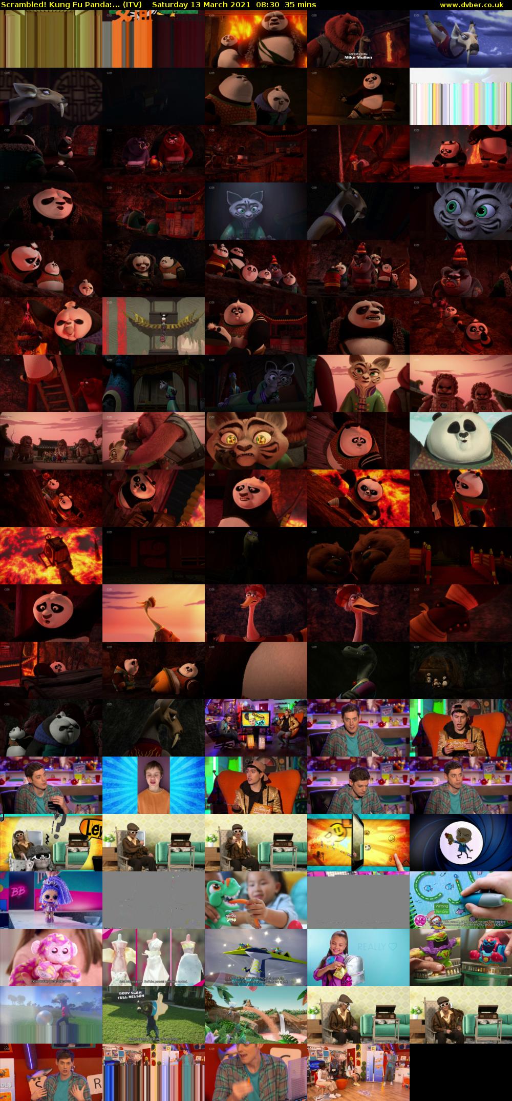 Scrambled! Kung Fu Panda:... (ITV) Saturday 13 March 2021 08:30 - 09:05