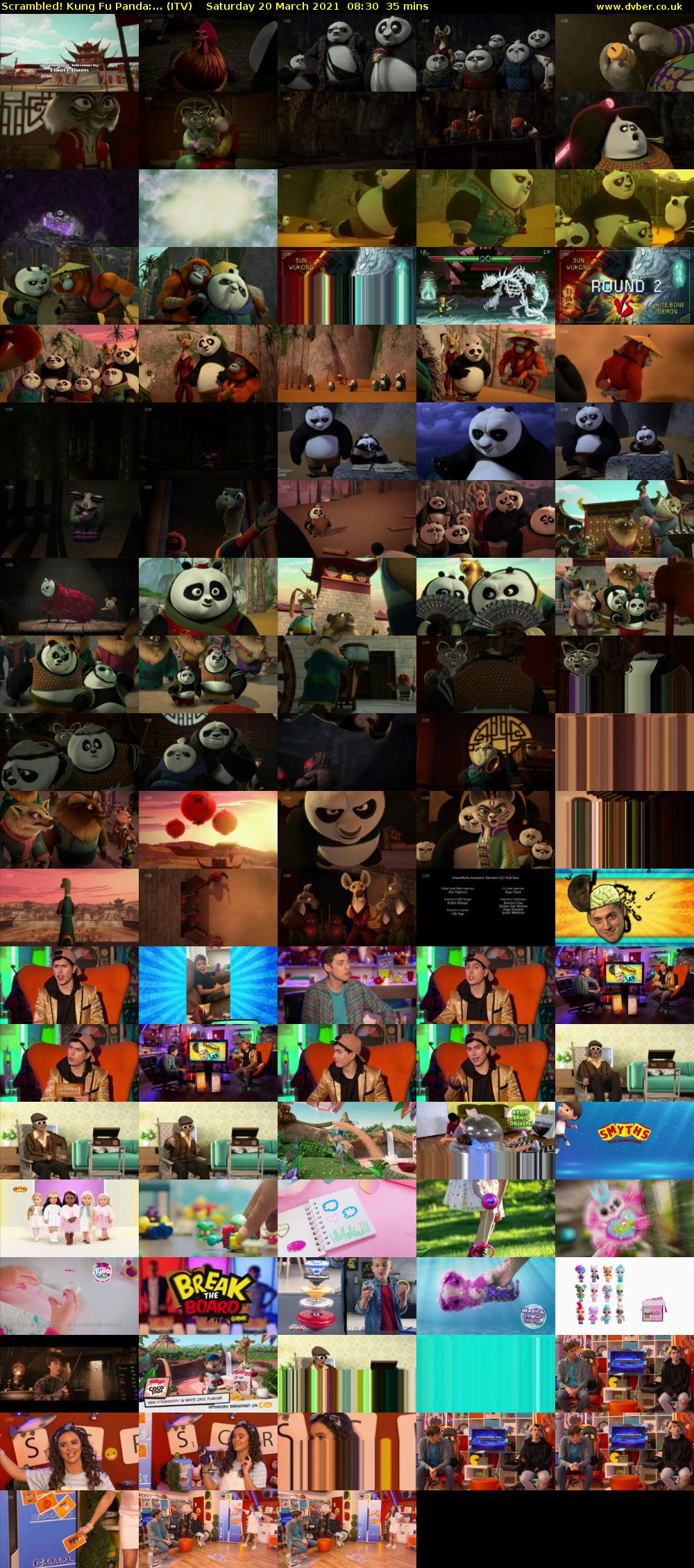 Scrambled! Kung Fu Panda:... (ITV) Saturday 20 March 2021 08:30 - 09:05