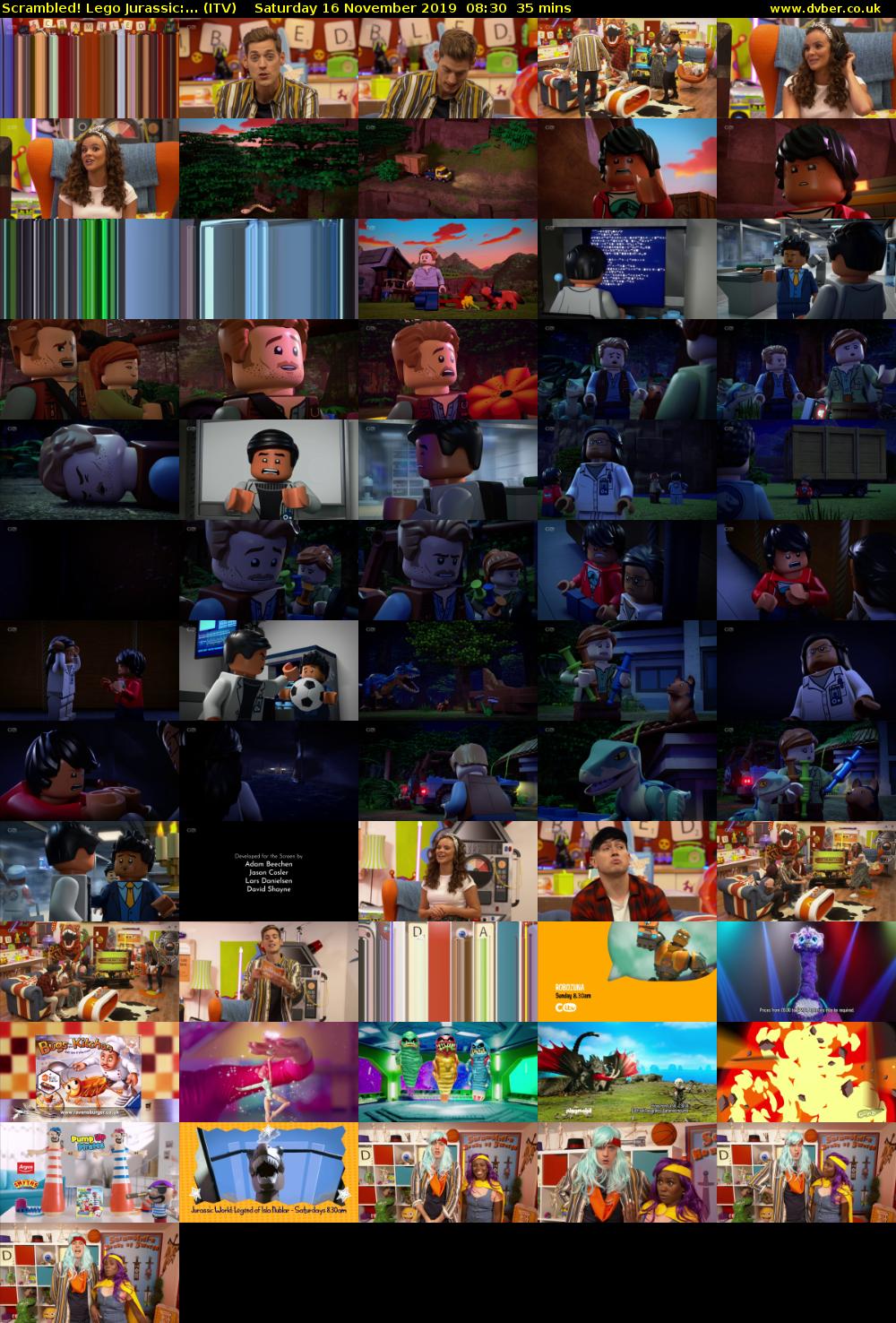 Scrambled! Lego Jurassic:... (ITV) Saturday 16 November 2019 08:30 - 09:05